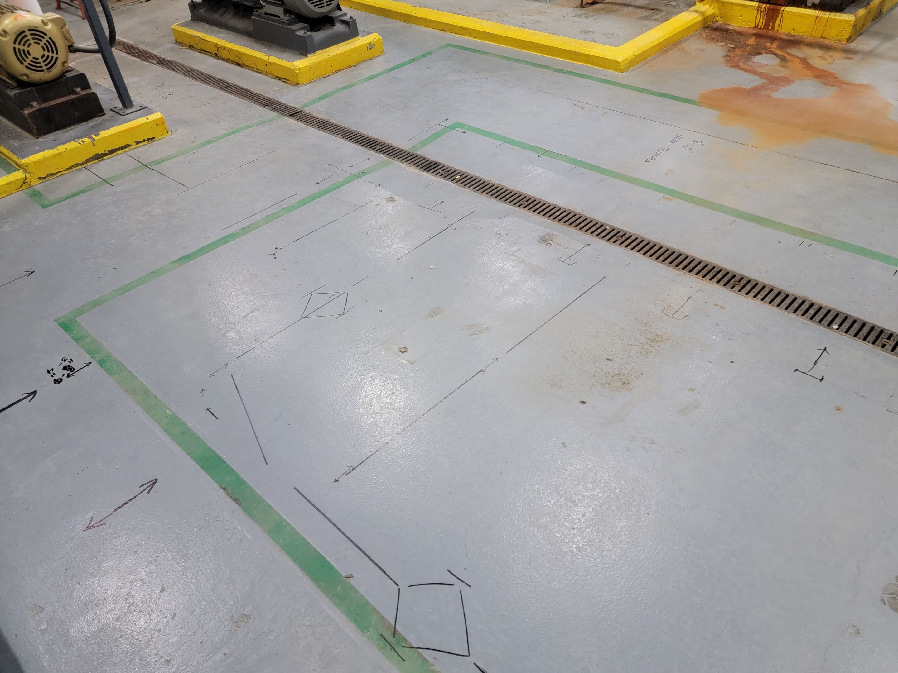 Concrete Scan for industrial type plant by Alsip Locating Service, LLC