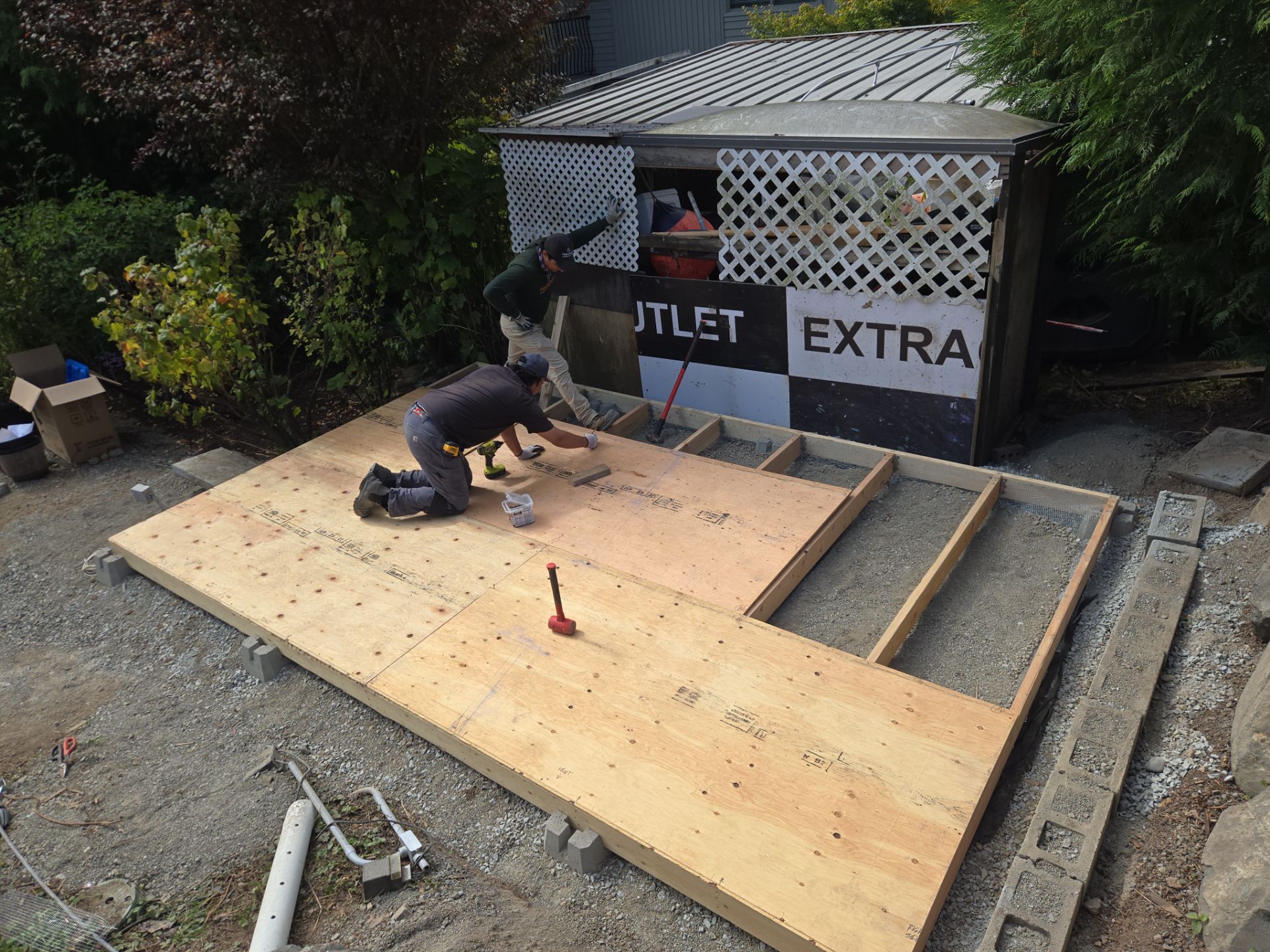 Backyard Transformation — Custom Shed, Paver Patio & Retaining Wall by Habanero Garden and Exterior Care