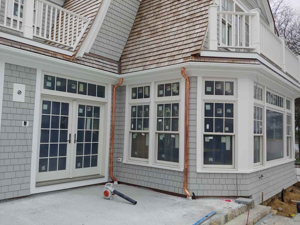 Gutter Installation using 4x6 Fiberglass Gutter in Chatham, MA by Gutter Pro Enterprises