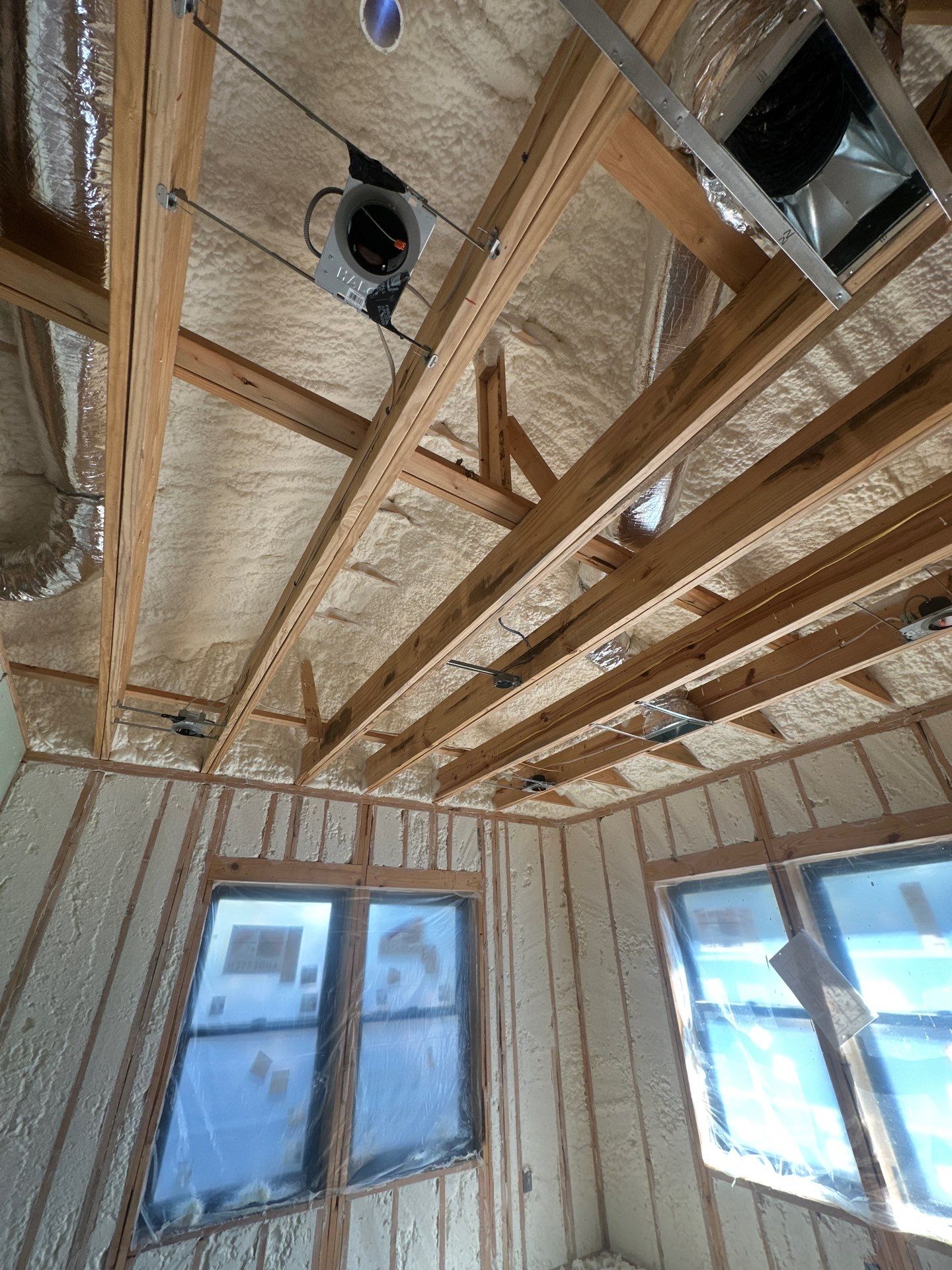 Fully encapsulated Dallas custom home  by Apex Insulation Solutions