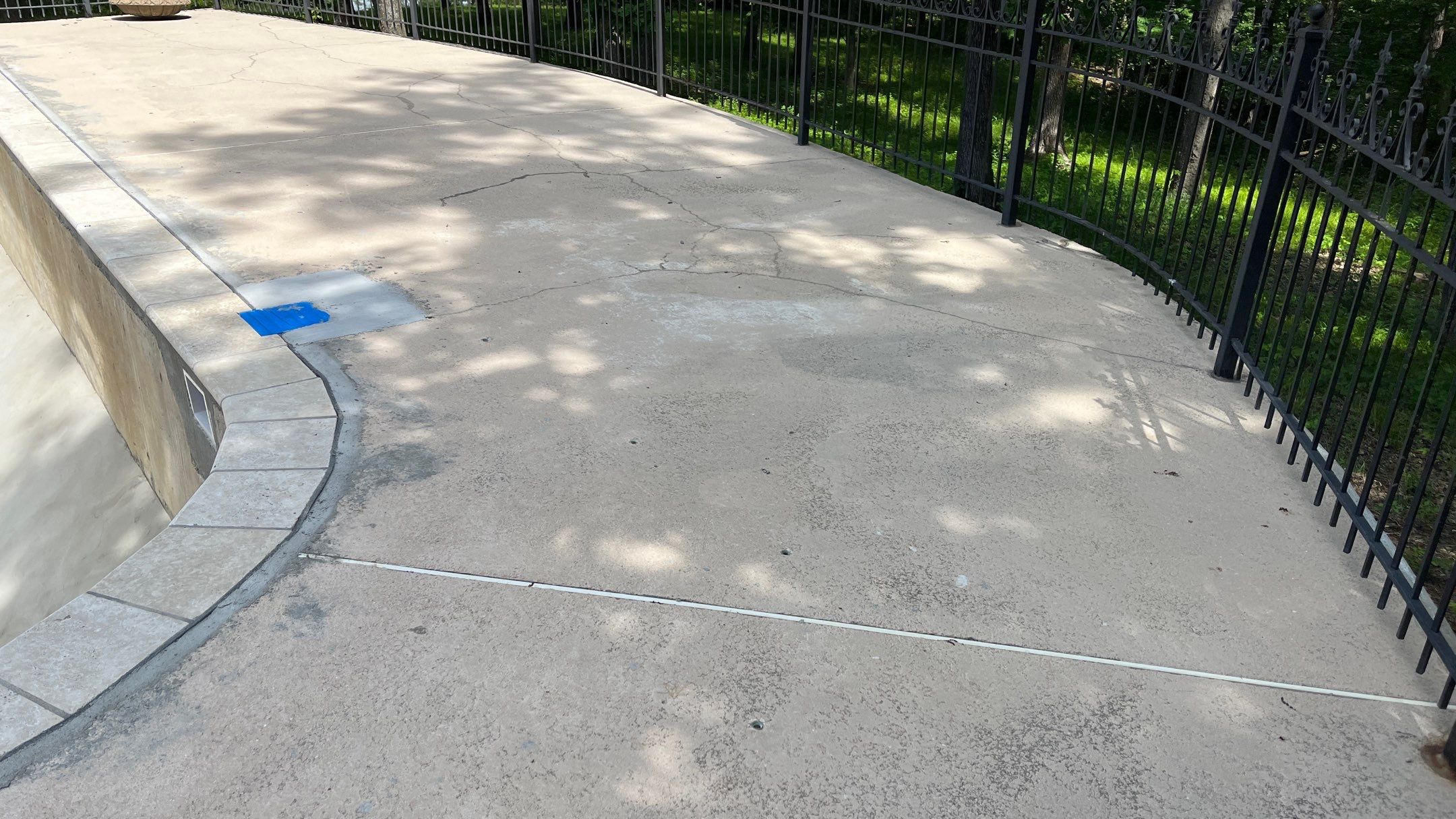 Pool Deck Resurface W/ Custom Scoreline - Olathe, KS by Big Red Decorative Concrete, LLC