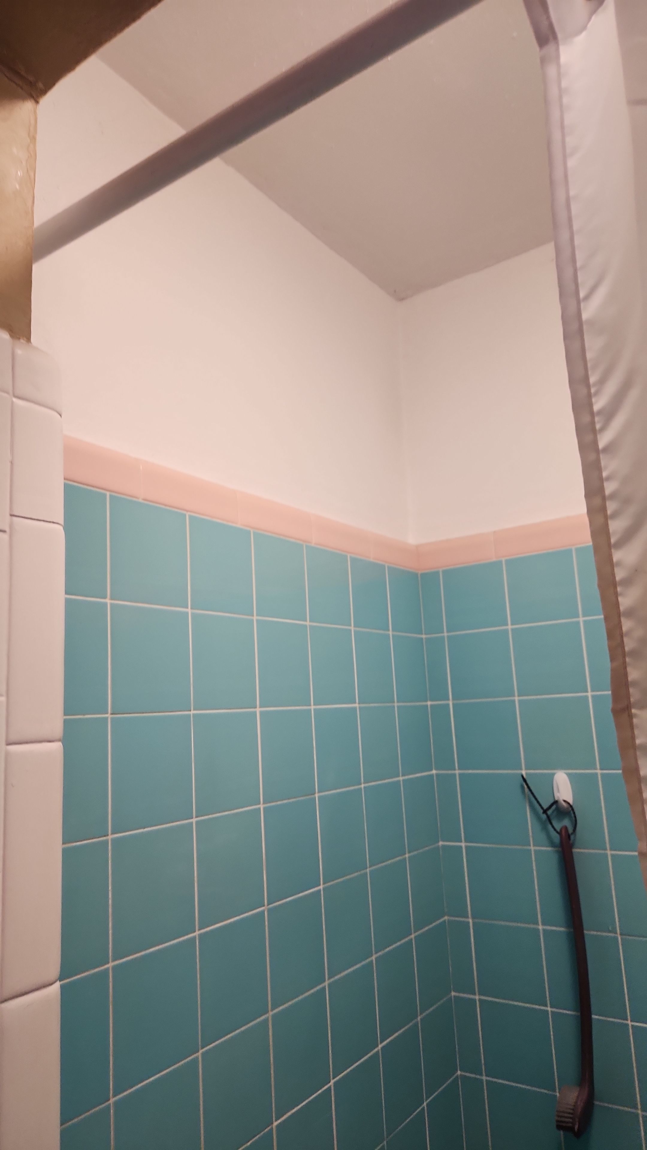 Full bathroom, tile shower, tile floor, tile wainscoting by The Shower Company