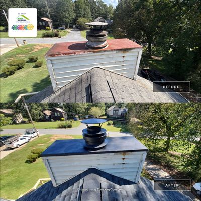 🏠 New Roof & Chimney Cap