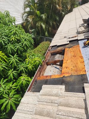 Concrete Tile Roof Leak Repair and Underlayment Replacement in Boca Raton