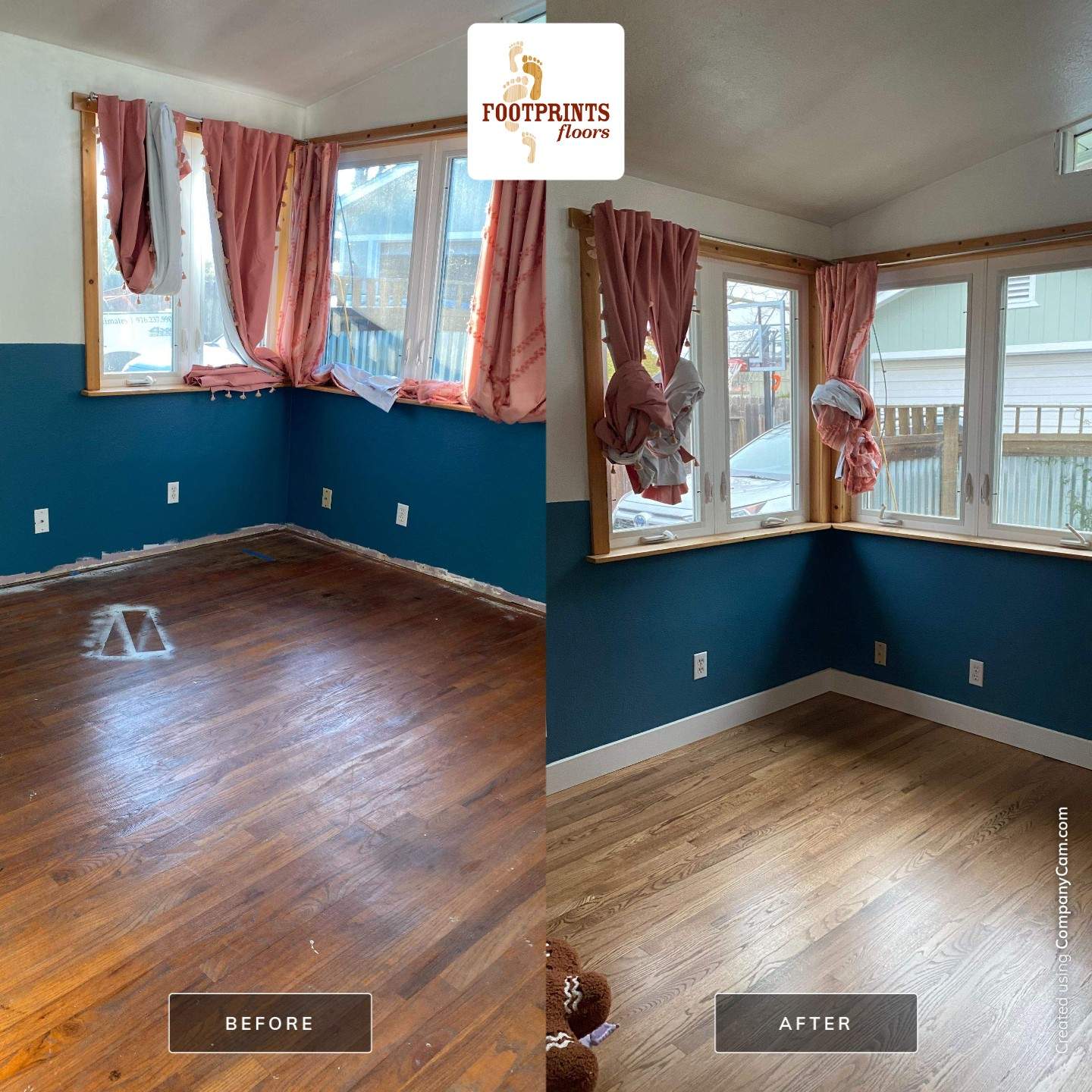 Hardwood Refinish by Footprints Floors South Sacramento