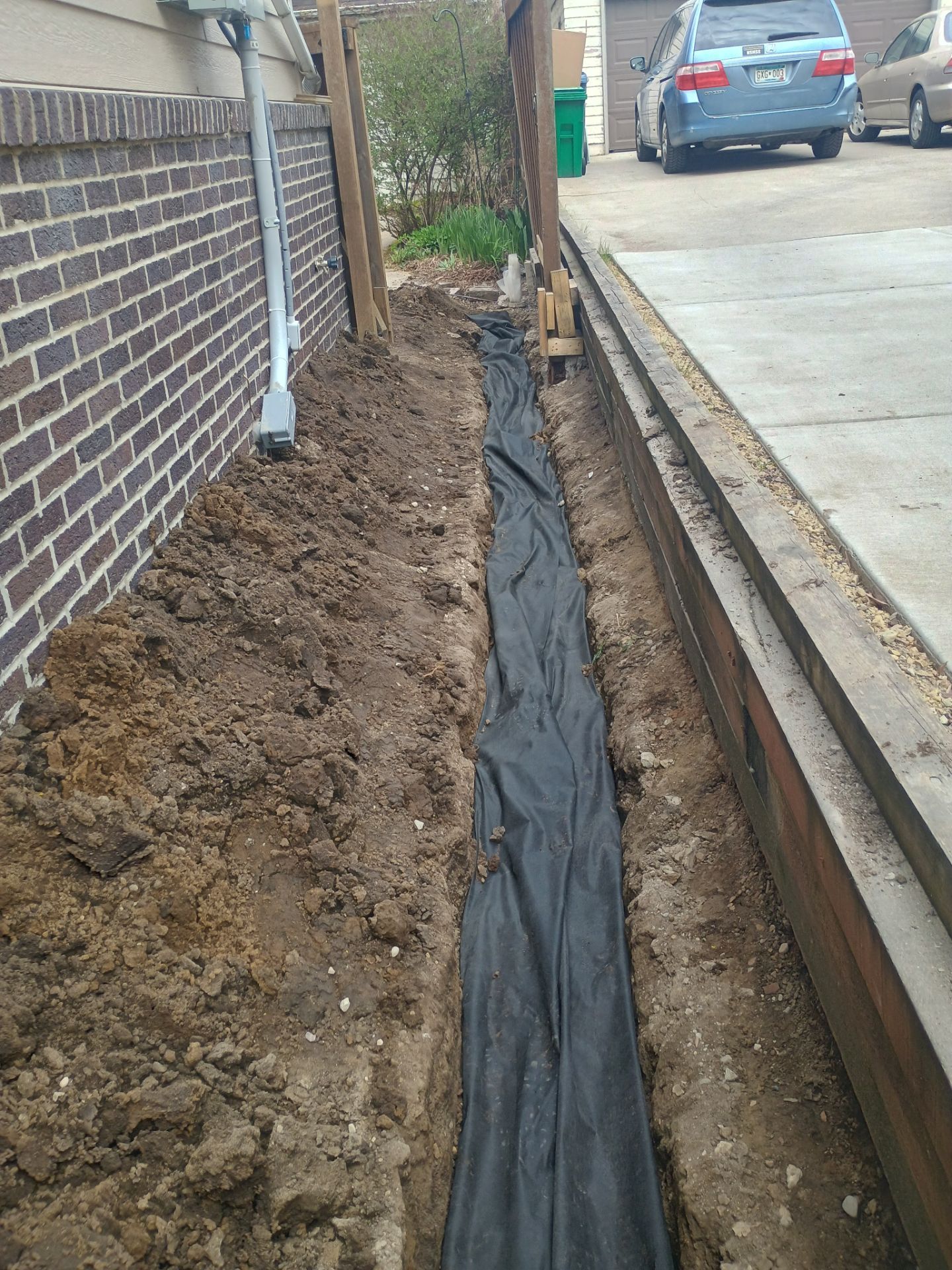 Foundation Drainage Board & French Drain in Southwest Minneapolis by Waterproofing Northeast