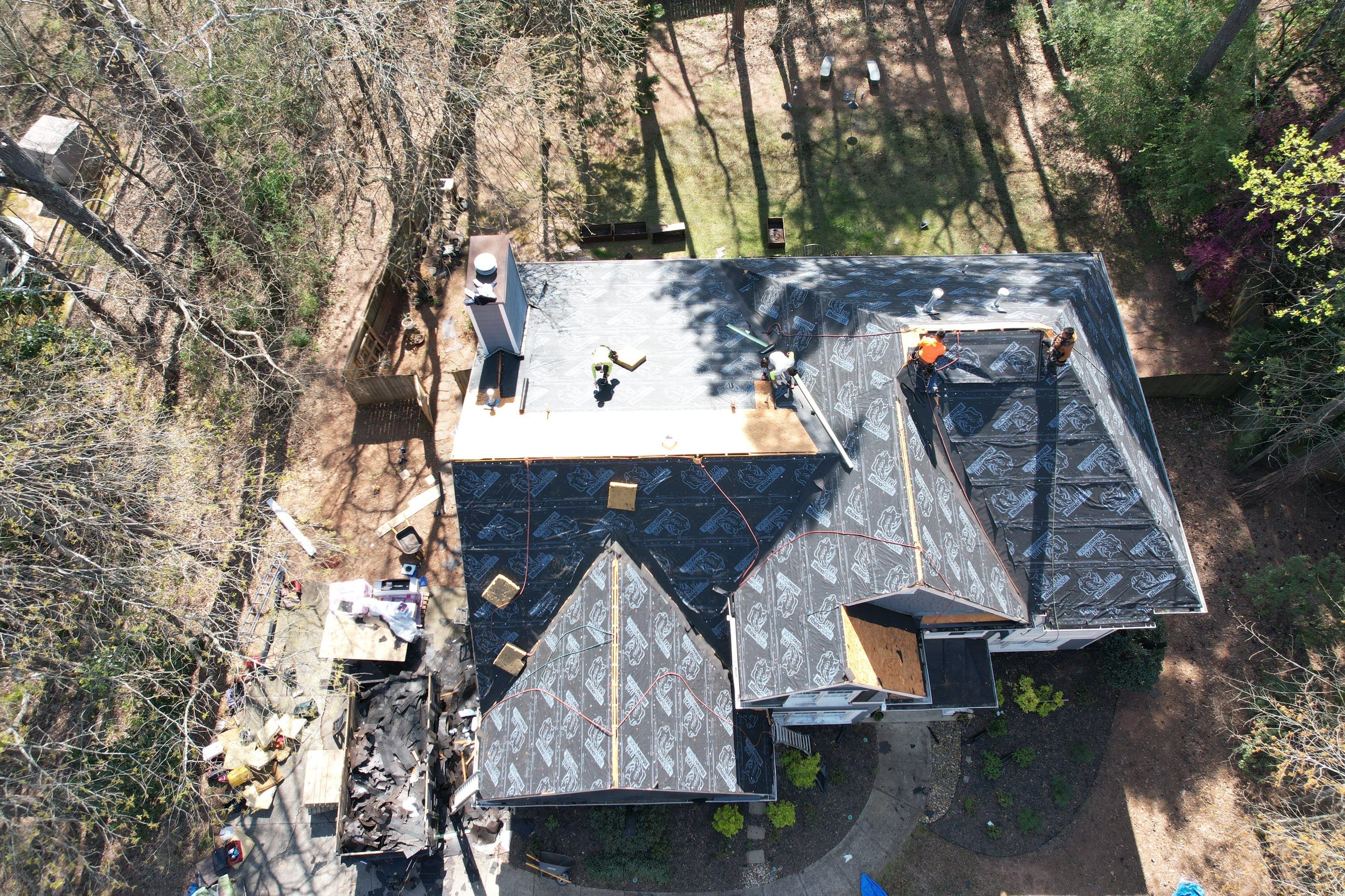 Residential Roofing Installation using Owens Corning by Inspector Roofing and Restoration
