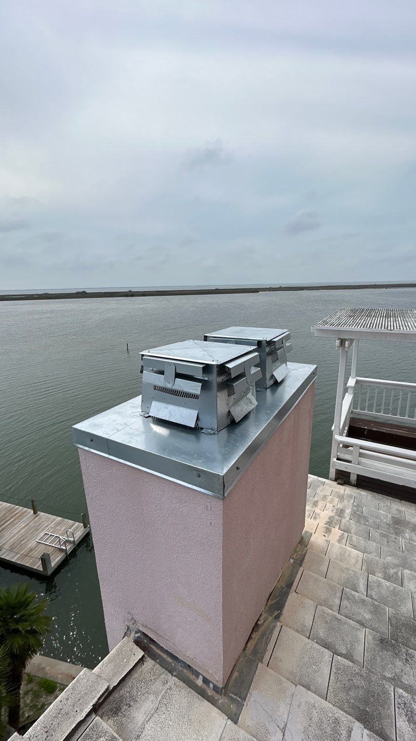 Chimney Cap & Chase Replacement using Galvanized Chimney Cap & Chase by Lighthouse Roofing
