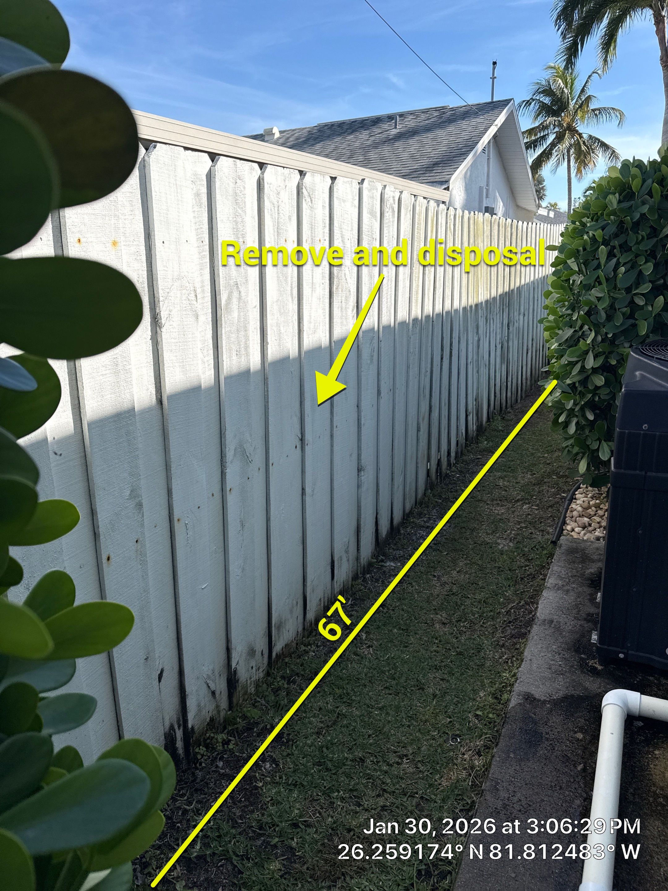 White Vinyl Privacy Fence and Gate Installation in Naples by True Fence LLC