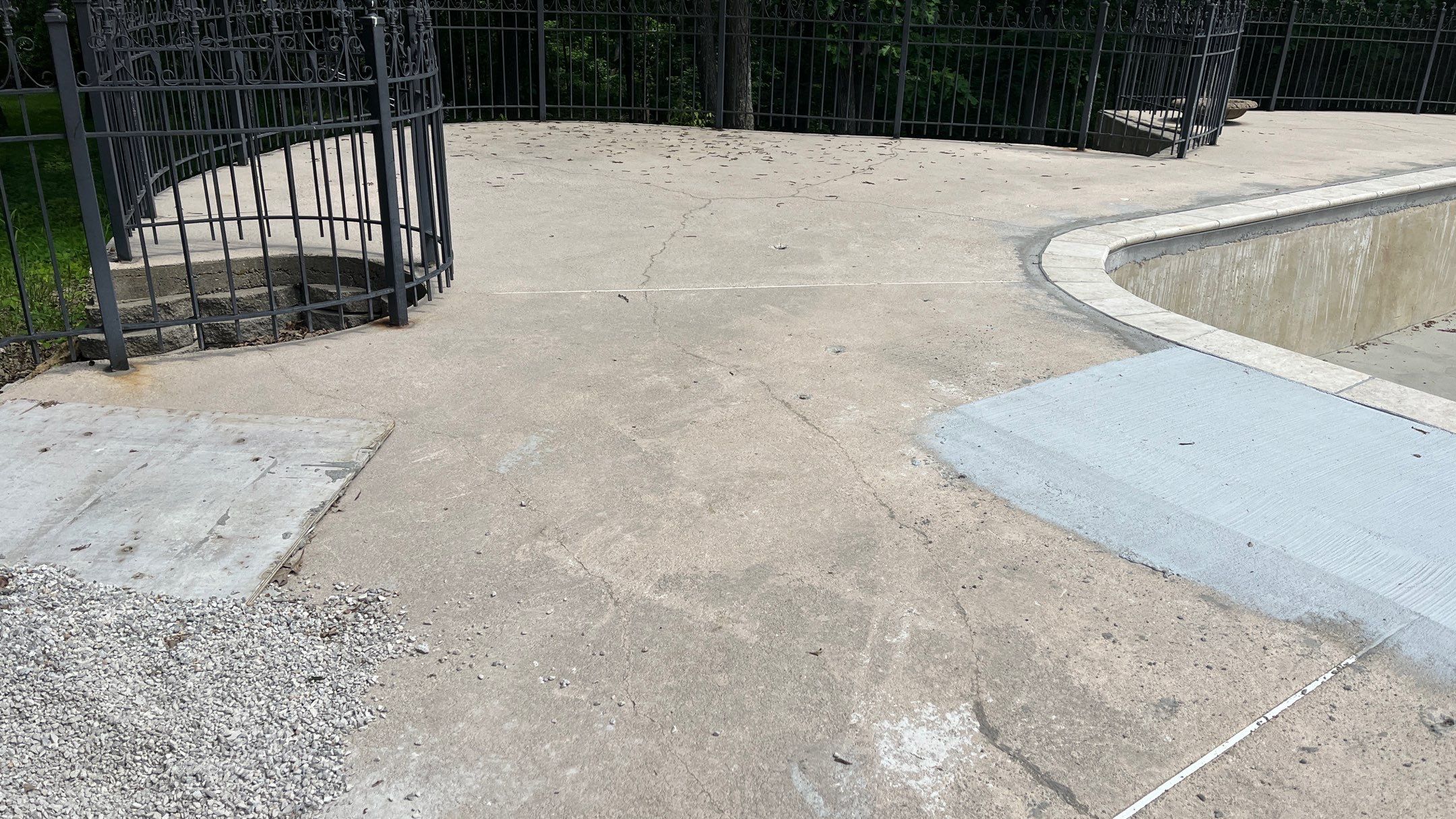 Pool Deck Resurface W/ Custom Scoreline - Olathe, KS by Big Red Decorative Concrete, LLC