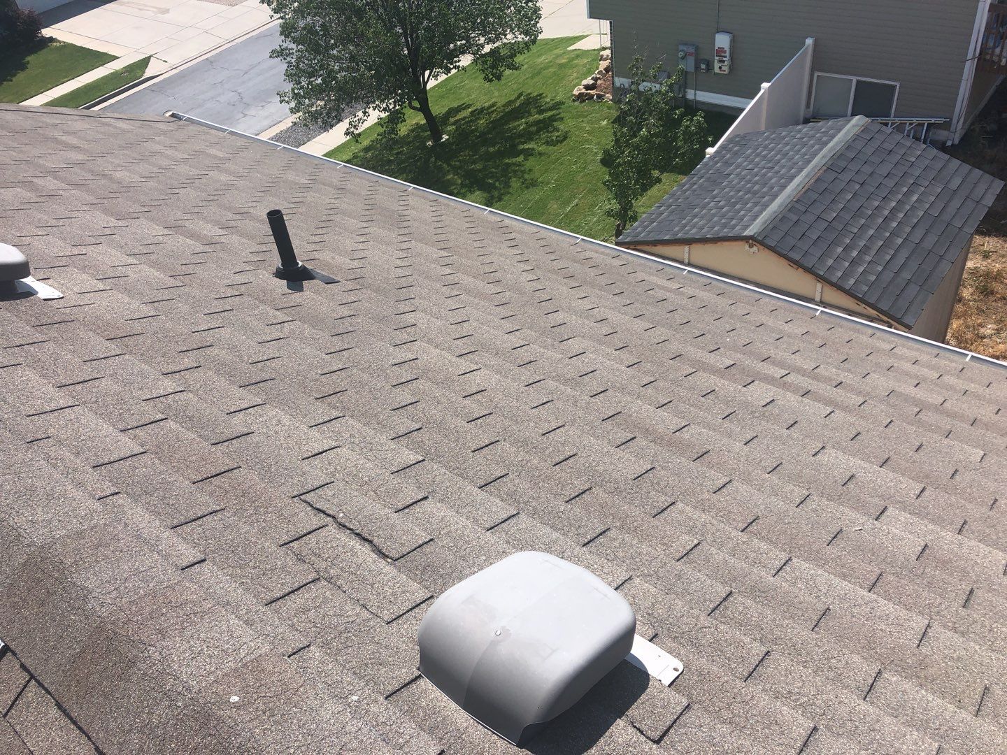 Storm Damaged Roof using GAF Timberline HDZ - Lifetime Shingle by The Roof Doctor