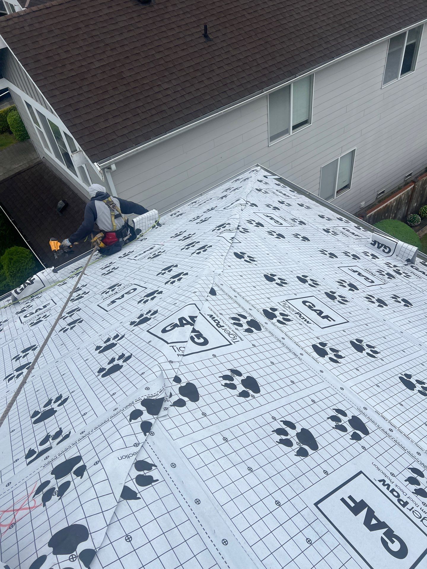 Residential Roofing Installation using GAF UHDZ Shingles by Roofing Formula LLC