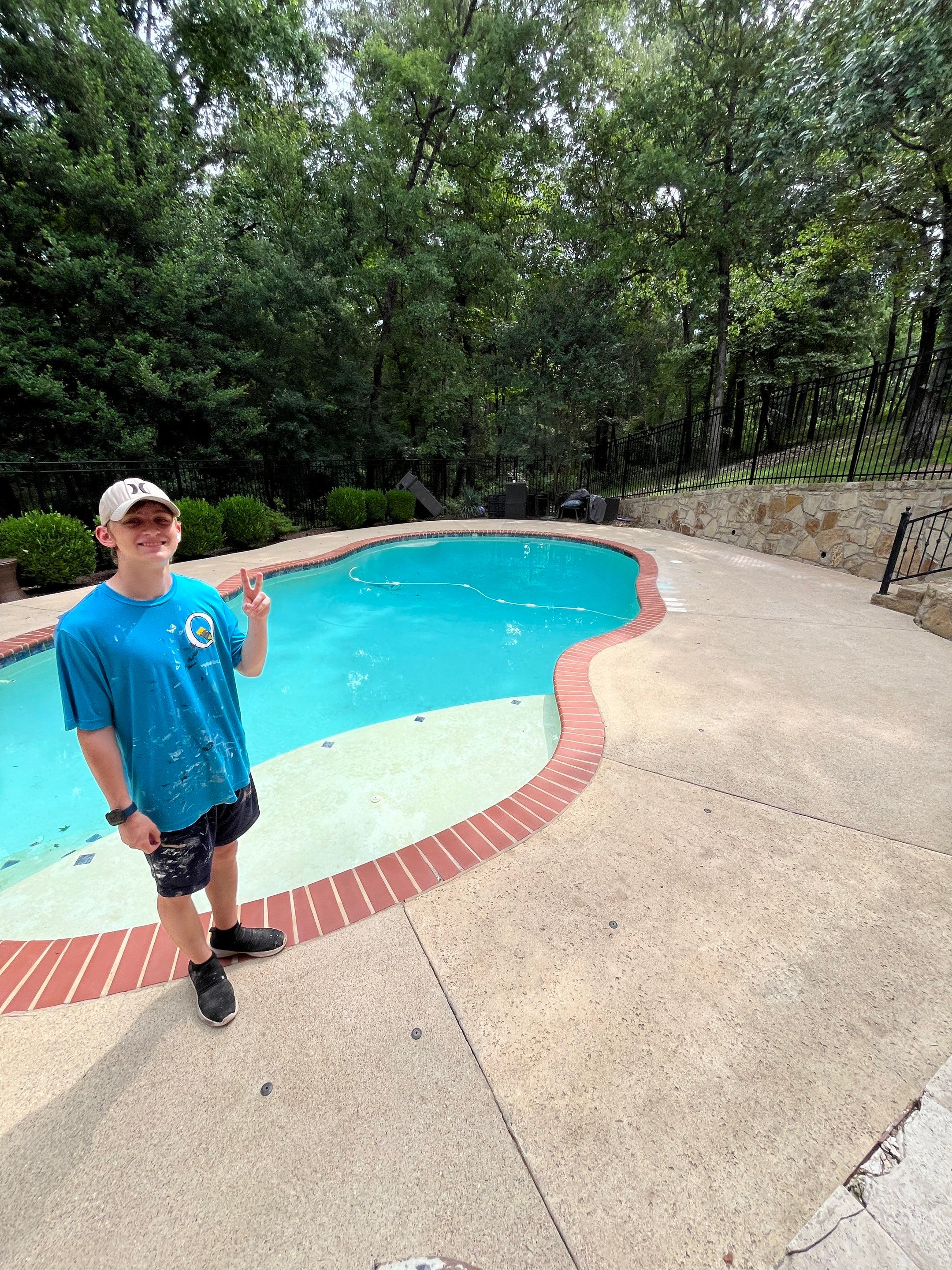 Pool Deck Makeover with Cool-Deck Technology in Tyler, Texas by Quality Coats Painting
