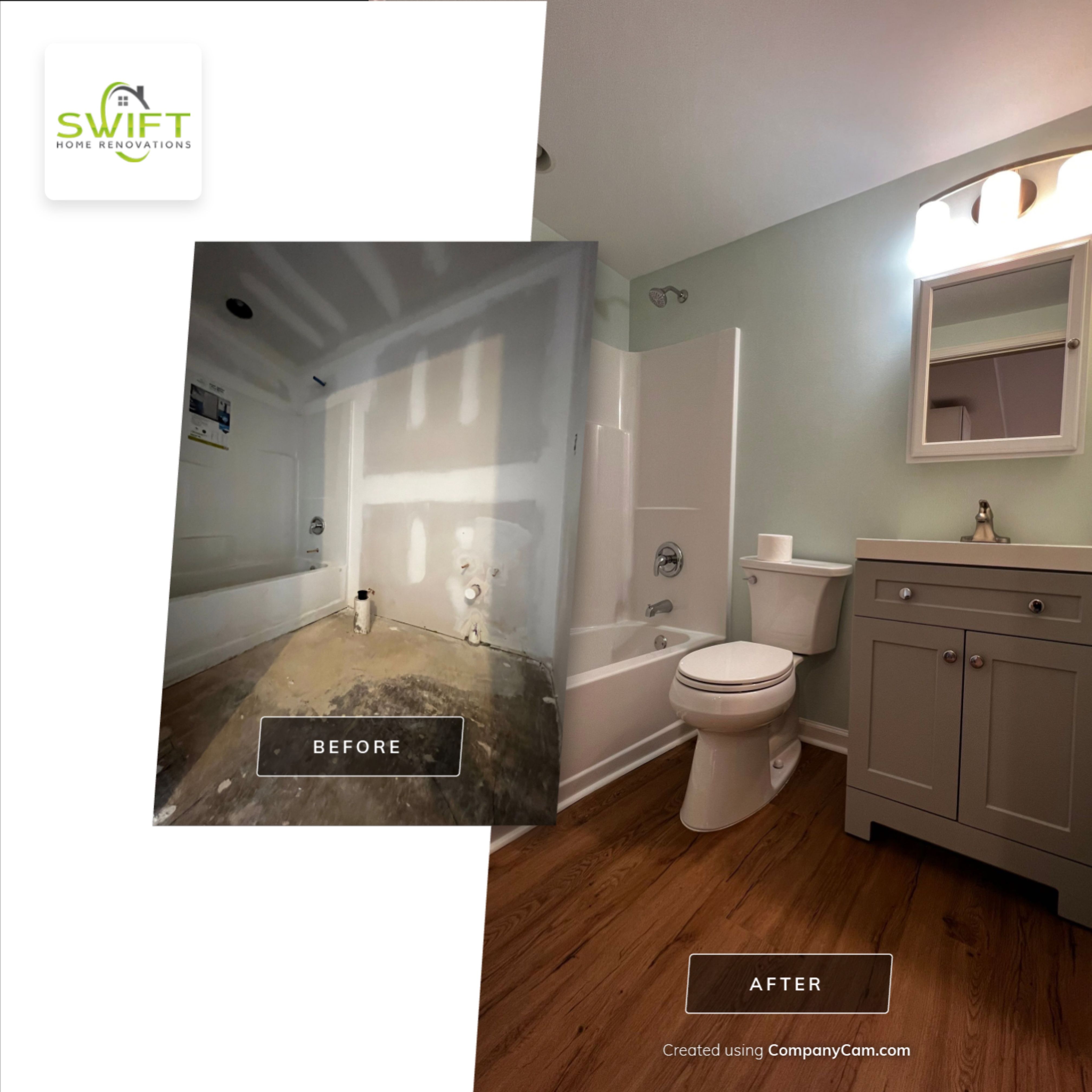Full Basement Remodeling with Kitchenette and Bathroom in Norcross by Swift Home Renovations
