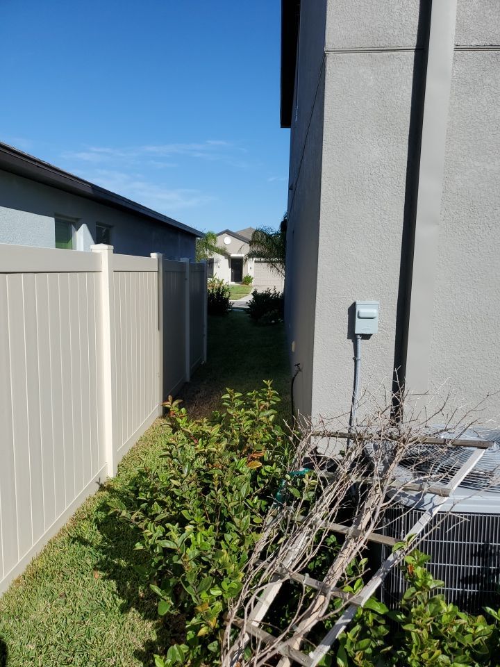Sun City Center, FL Install 6 ft. tall Tan Vinyl Privacy Fence by Asap fence and gates, LLC