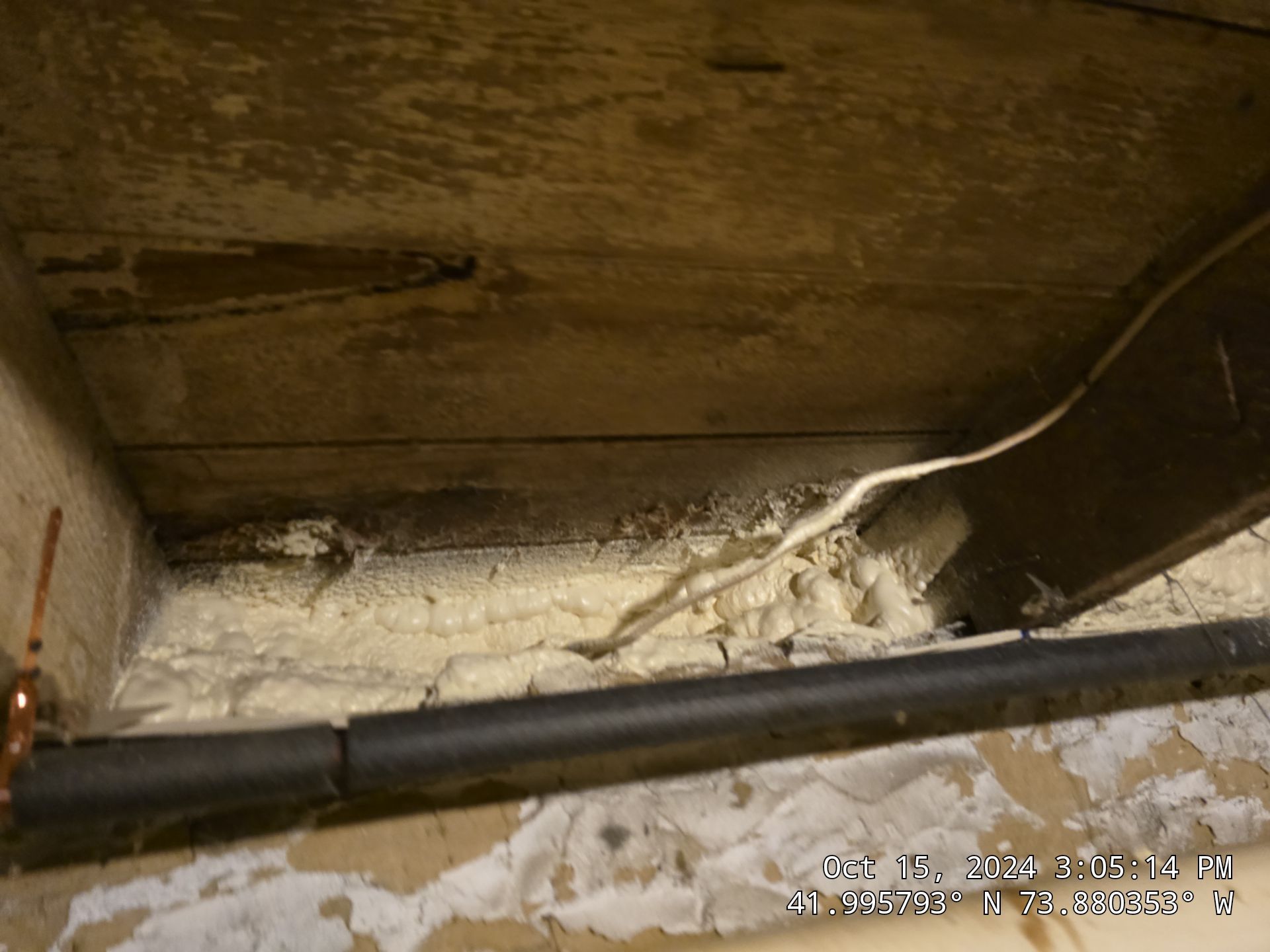 Attic Insulation using open cell spray foam by NYS Foam & Energy
