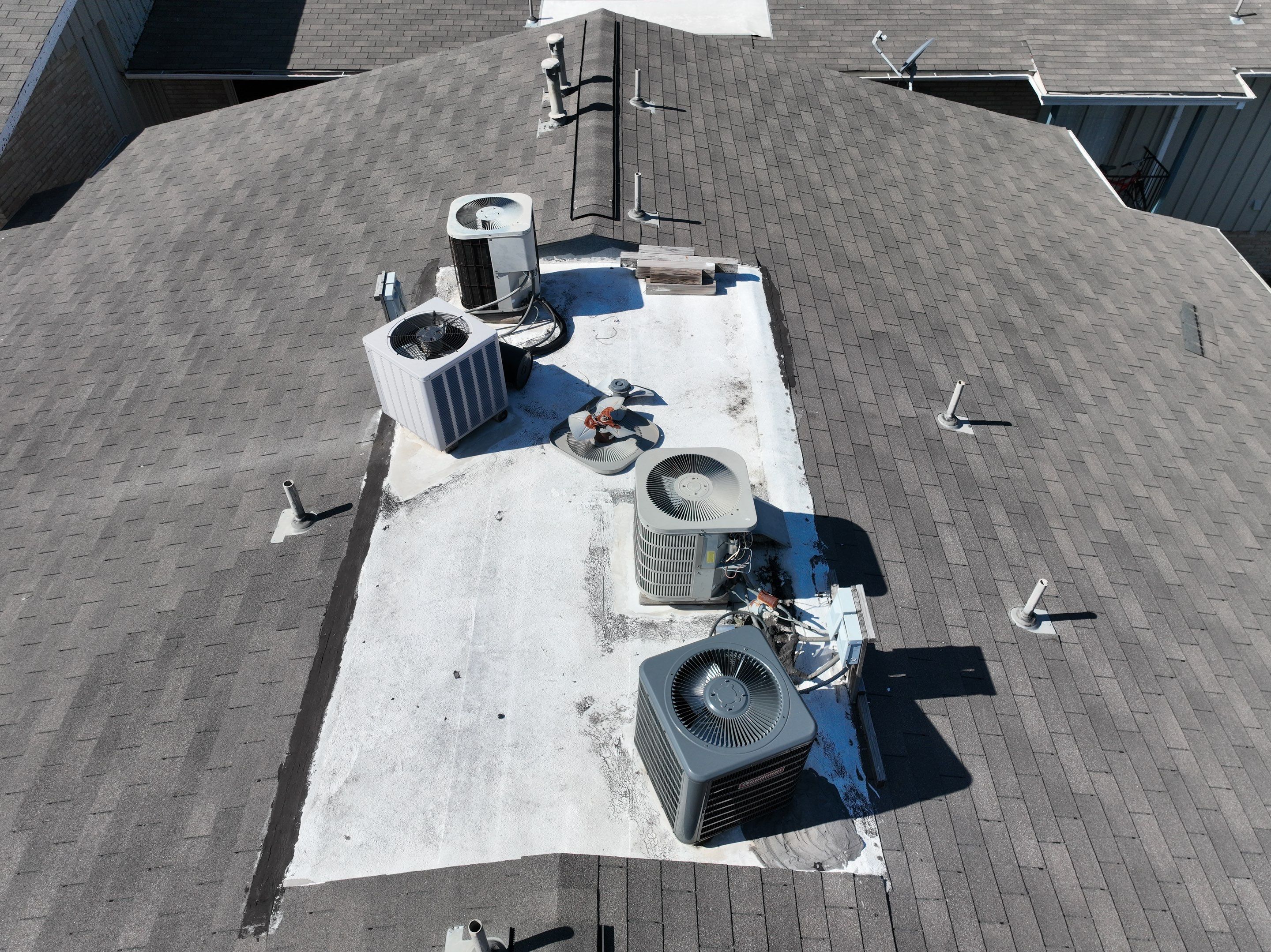 Commercial Roof Inspection using Drone Inspection by Premier Roofing and Contracting
