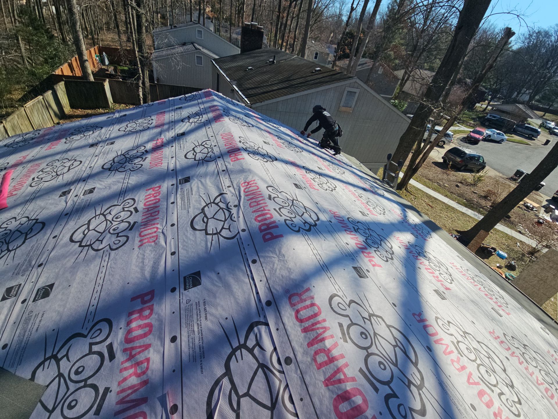 Residential Roofing Installation using Owens Cornering by Real1Construction