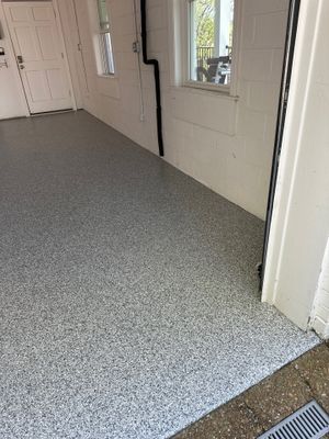 Garage Floor Coating using Gravel