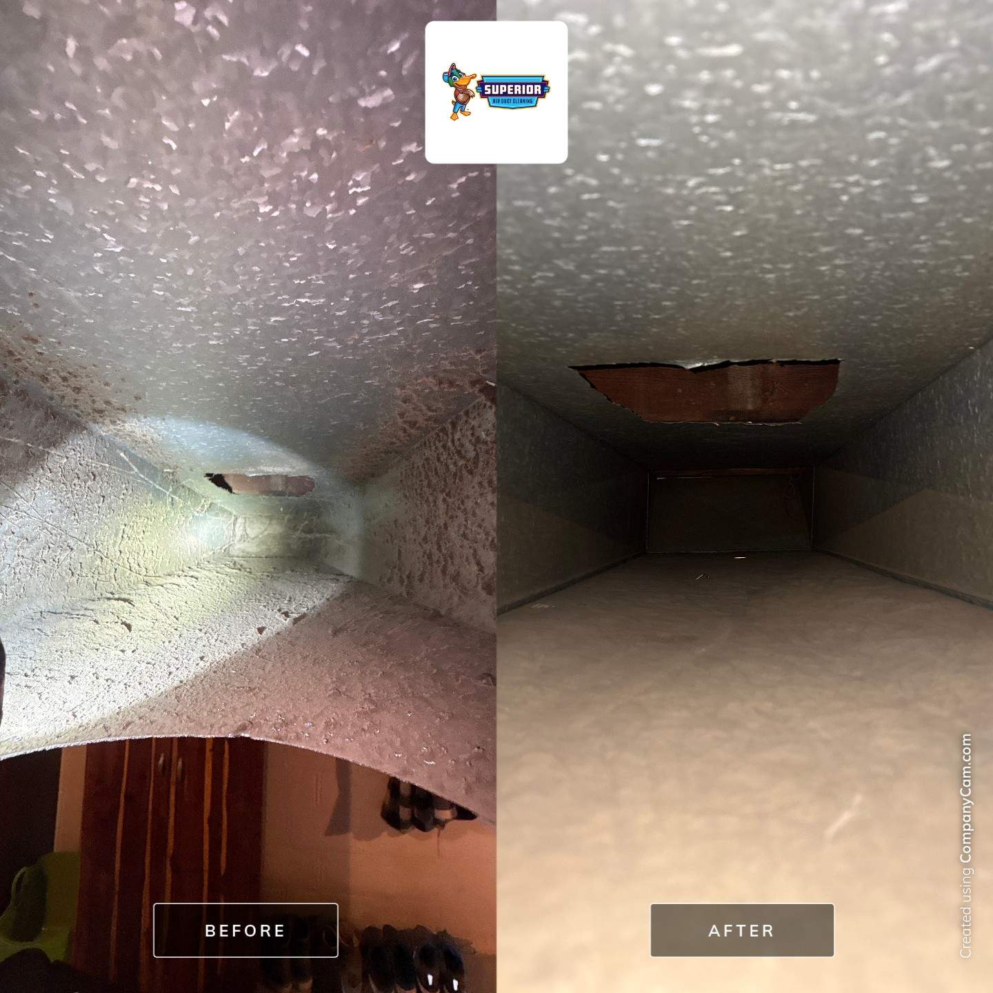 Air Duct Cleaning With a Vacuum Truck in Rochester, PA by Superior Air Duct Cleaning