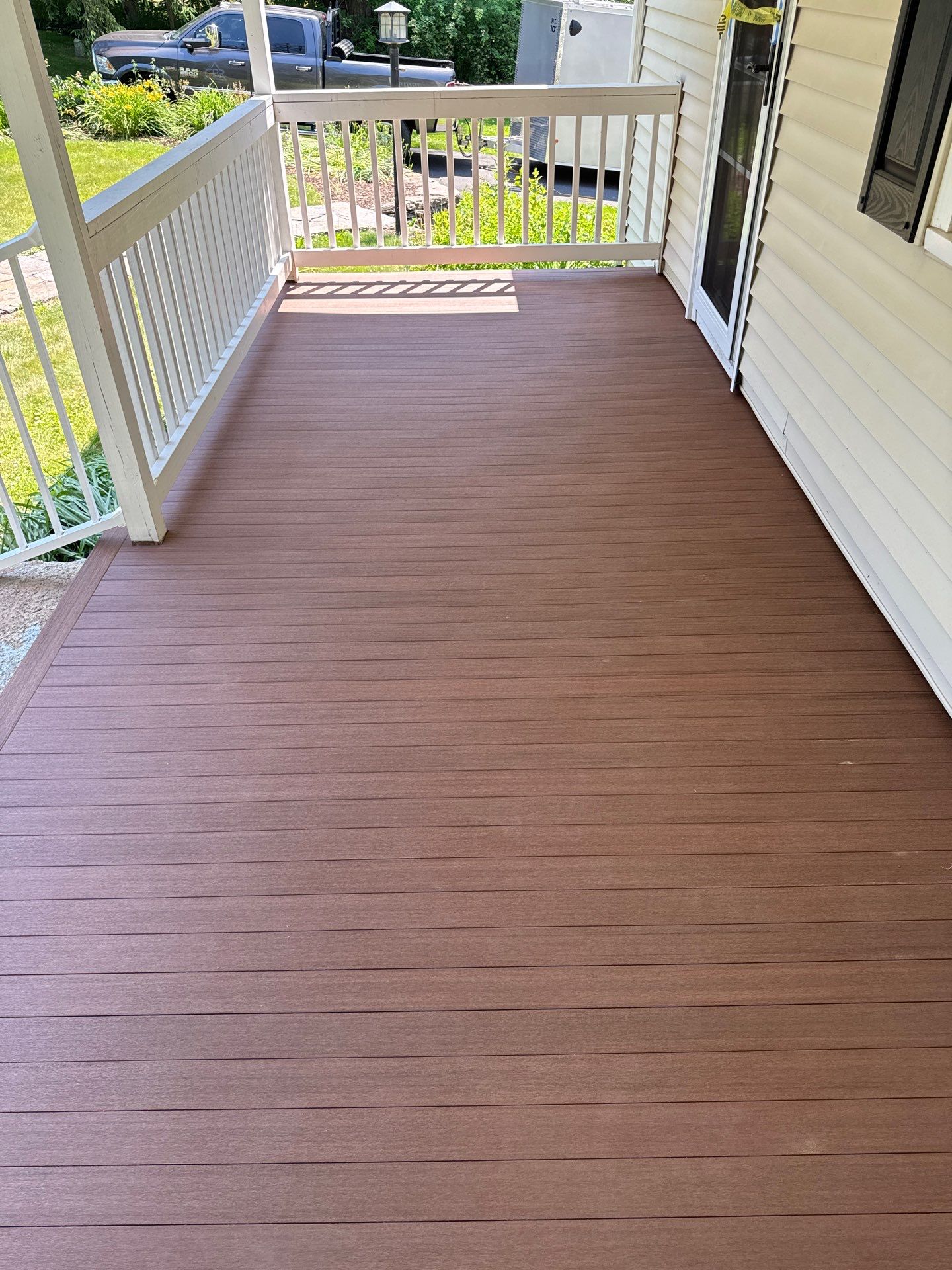 Front Porch Upgrades using TimberTech Advanced PVC Porch Collection by Chagnon Building & Remodeling LLC