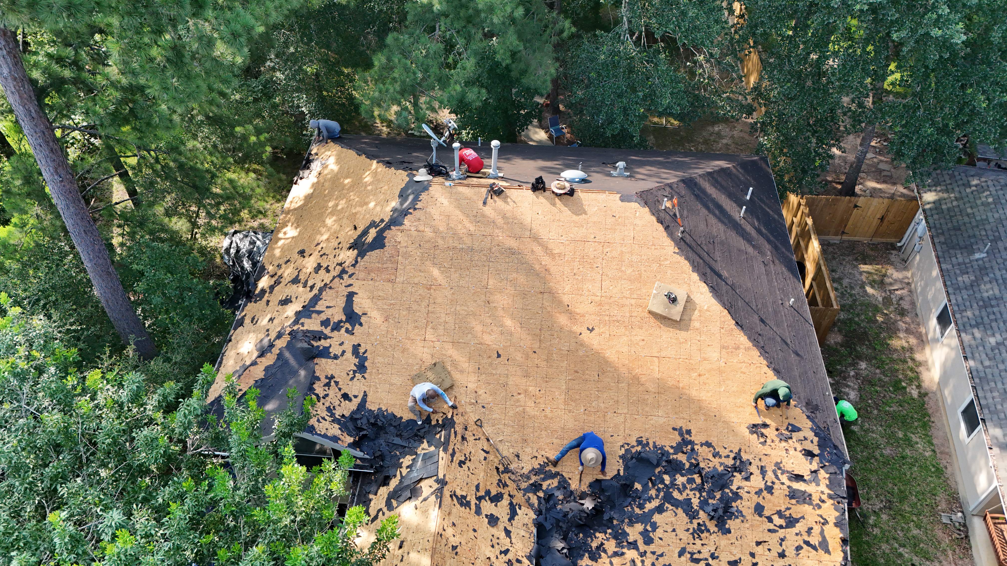 Complete Roof Replacement Under the Pines — The Woodlands Area, TX by PL Roofing & SB Roofing, LLC.