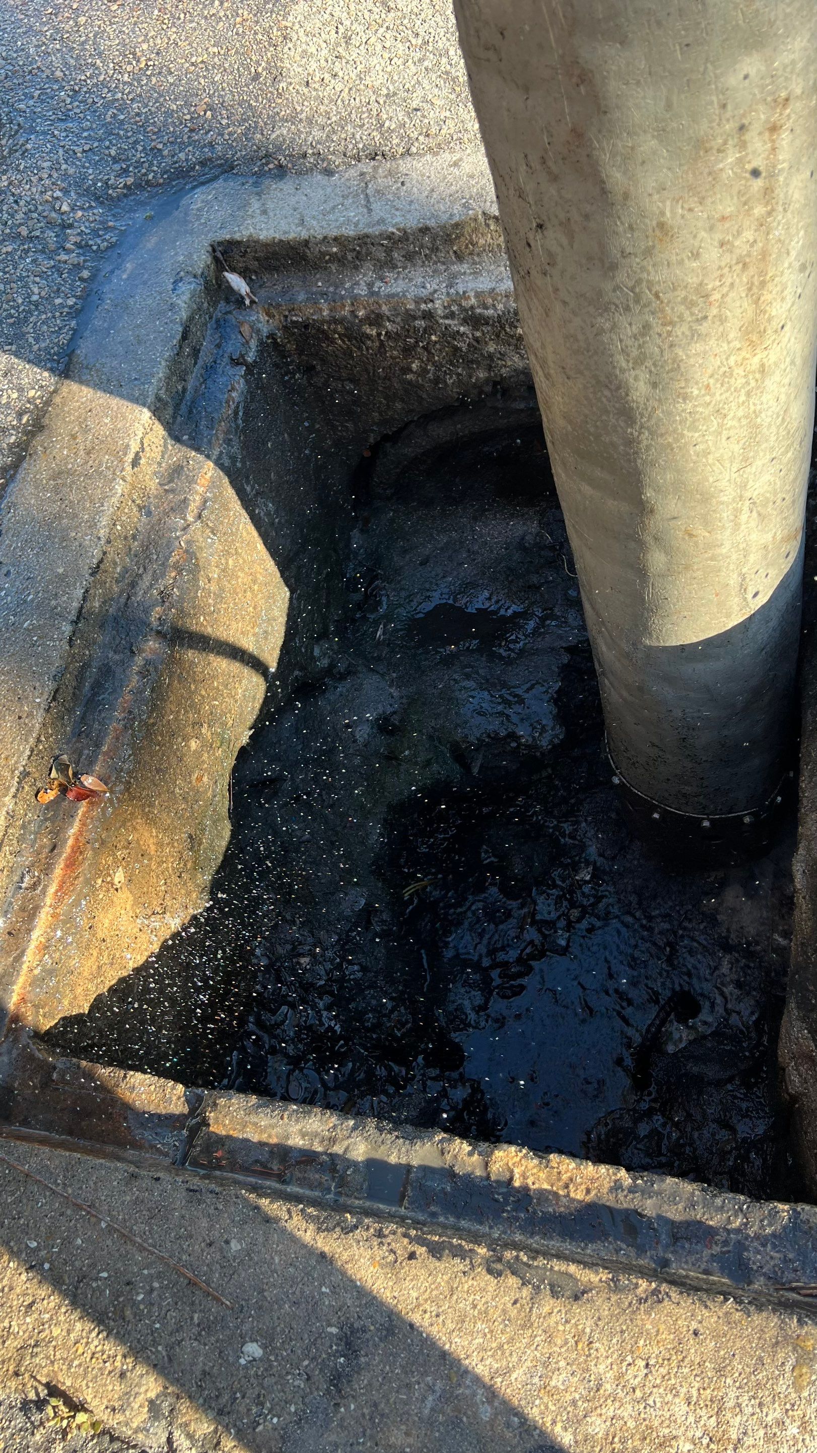 Stromwater System Maintenance at Bill Smith Appliances / Critter Cafe Marco Island Catch Basin by Don Mar, Inc. Storm Water Solutions