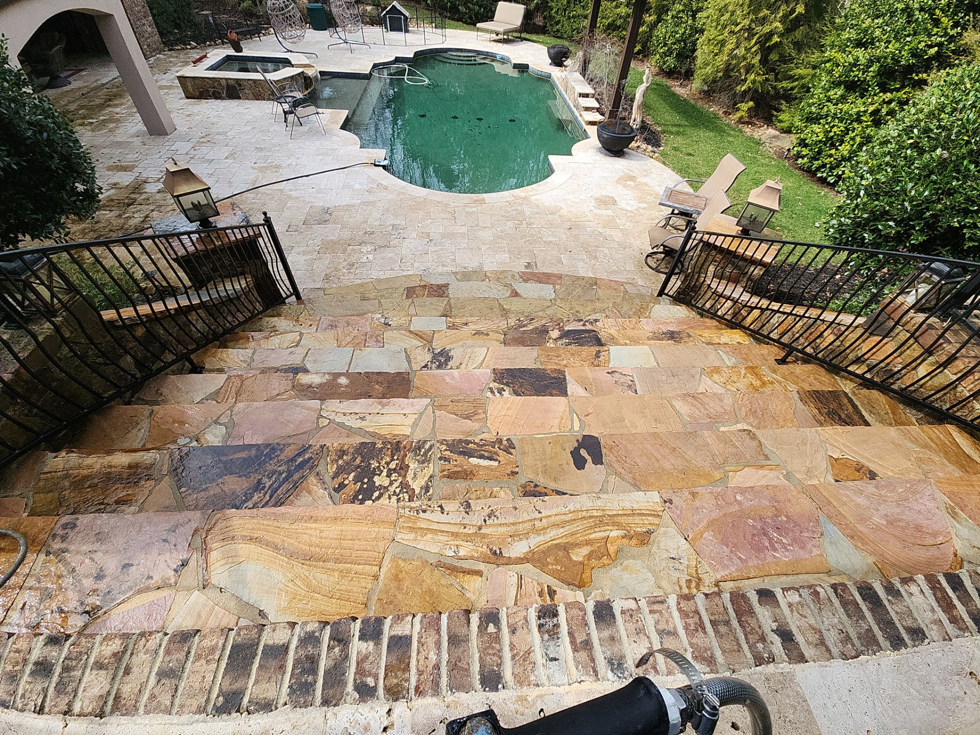 travertine  using Concrete Sealant by DuraSeal