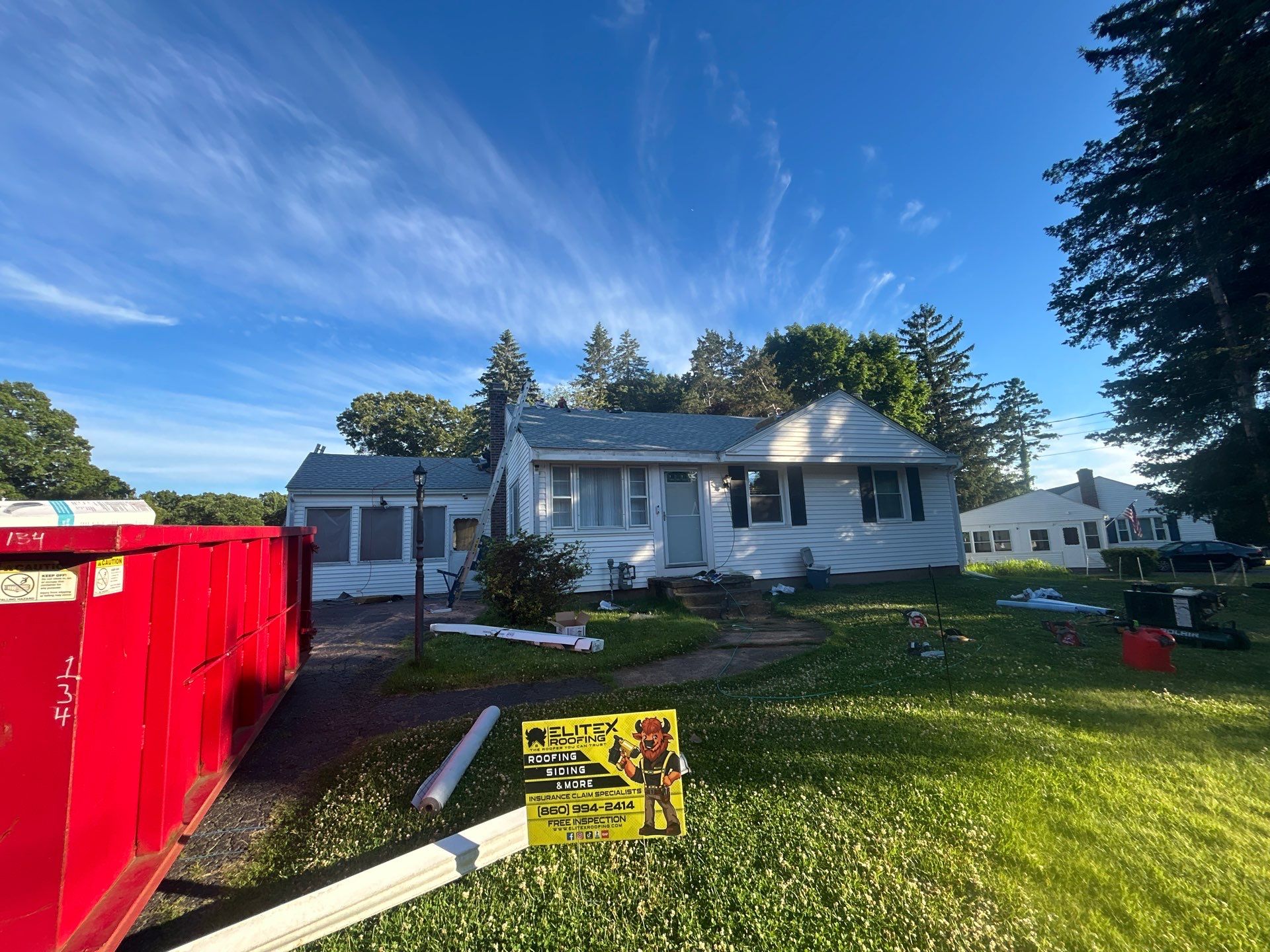 Project in Southington, CT by Elitex Roofing
