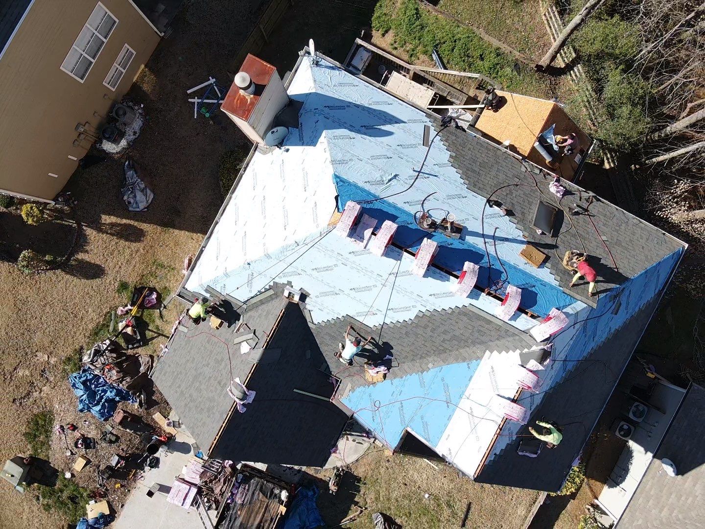 Residential Roofing Installation using Owens Corning by Inspector Roofing and Restoration