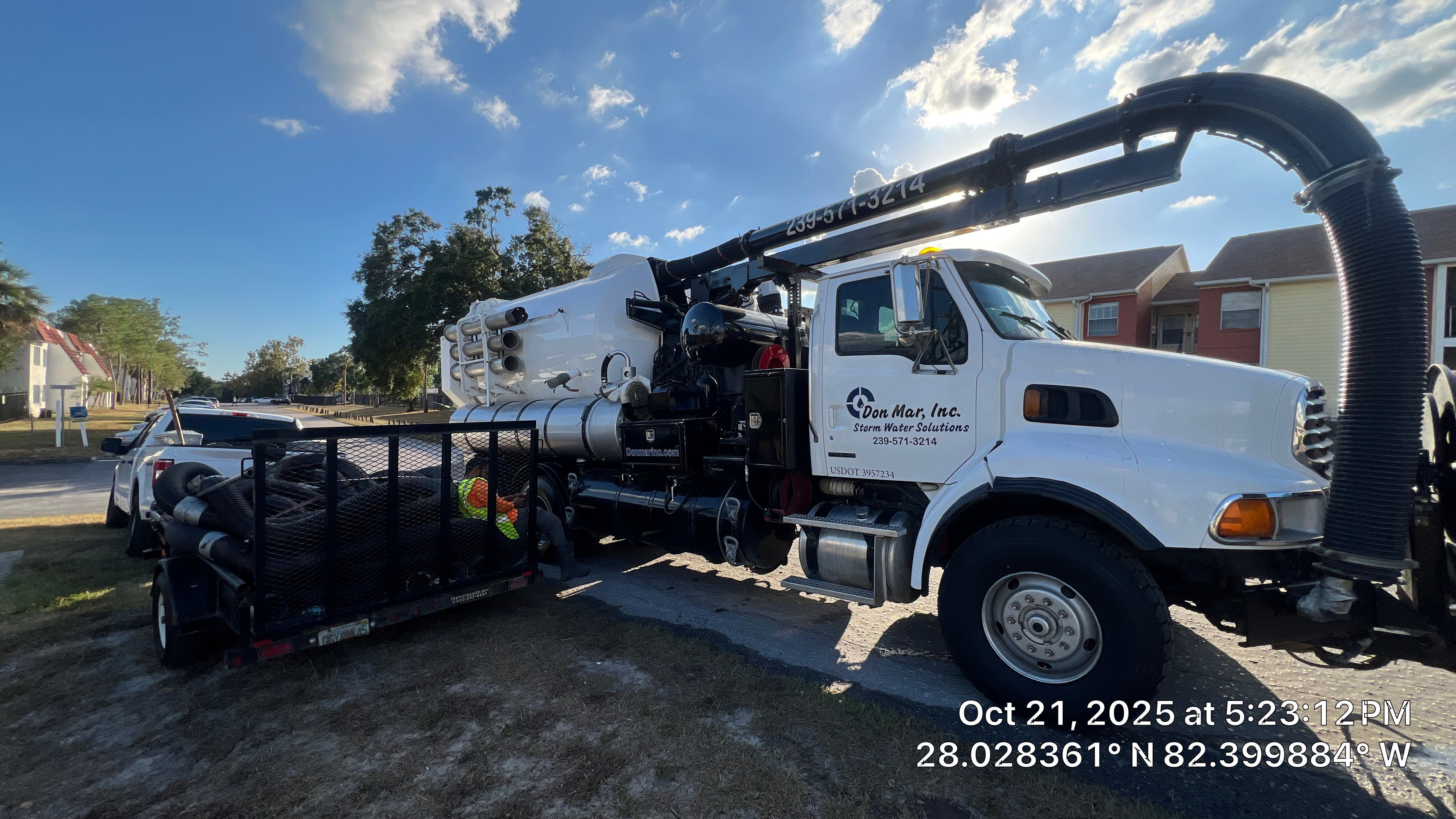 Apartment Complex Storm Water System Cleaning and Maintenance by Don Mar, Inc. Storm Water Solutions