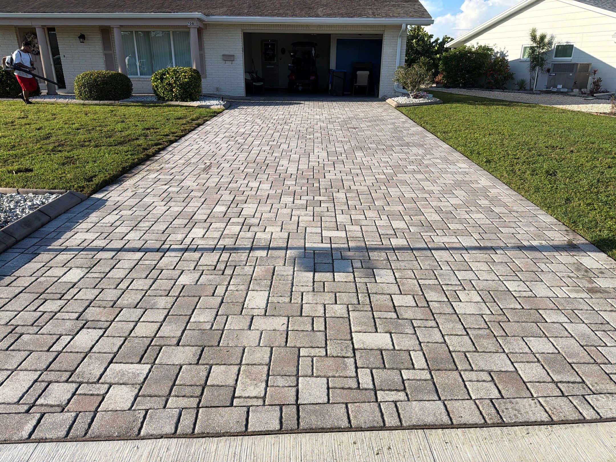 Sun City Center Paver Driveway and Porch Sealing Project by Supreme Paver Experts