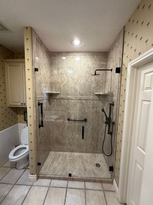 2 Shower remodels in Horseshoe Bay