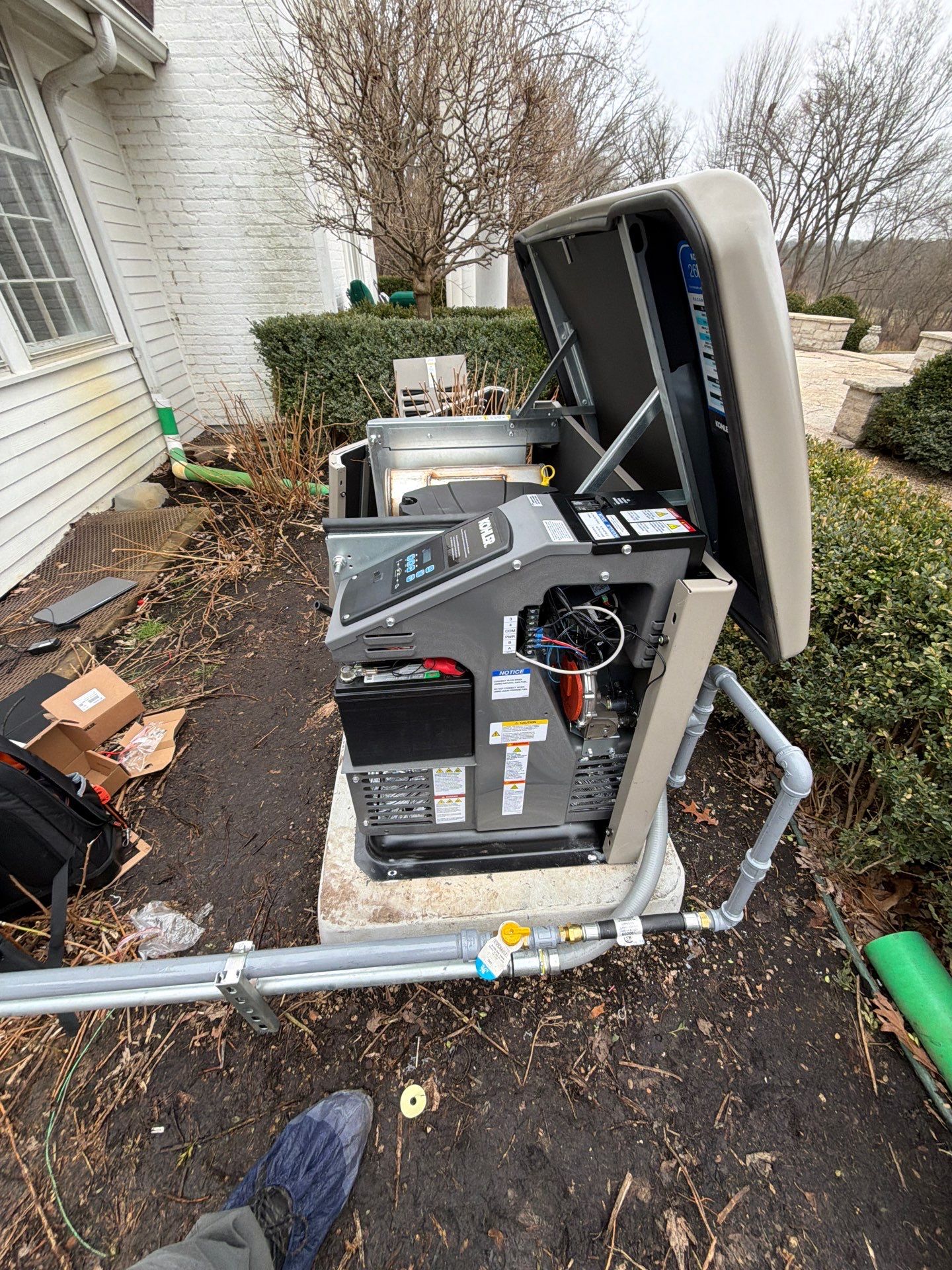 KOHLER 26RCA Whole-House Standby Generator Installation – Barrington, IL | GSHA Services, LTD by GSHA Services LTD