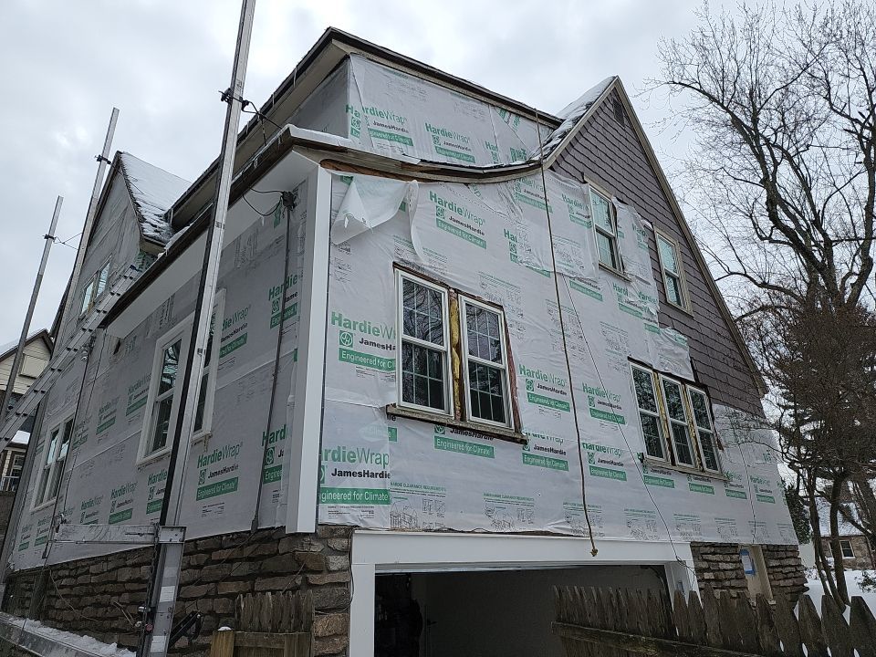 Siding Installation using James Hardie by UBrothers Construction