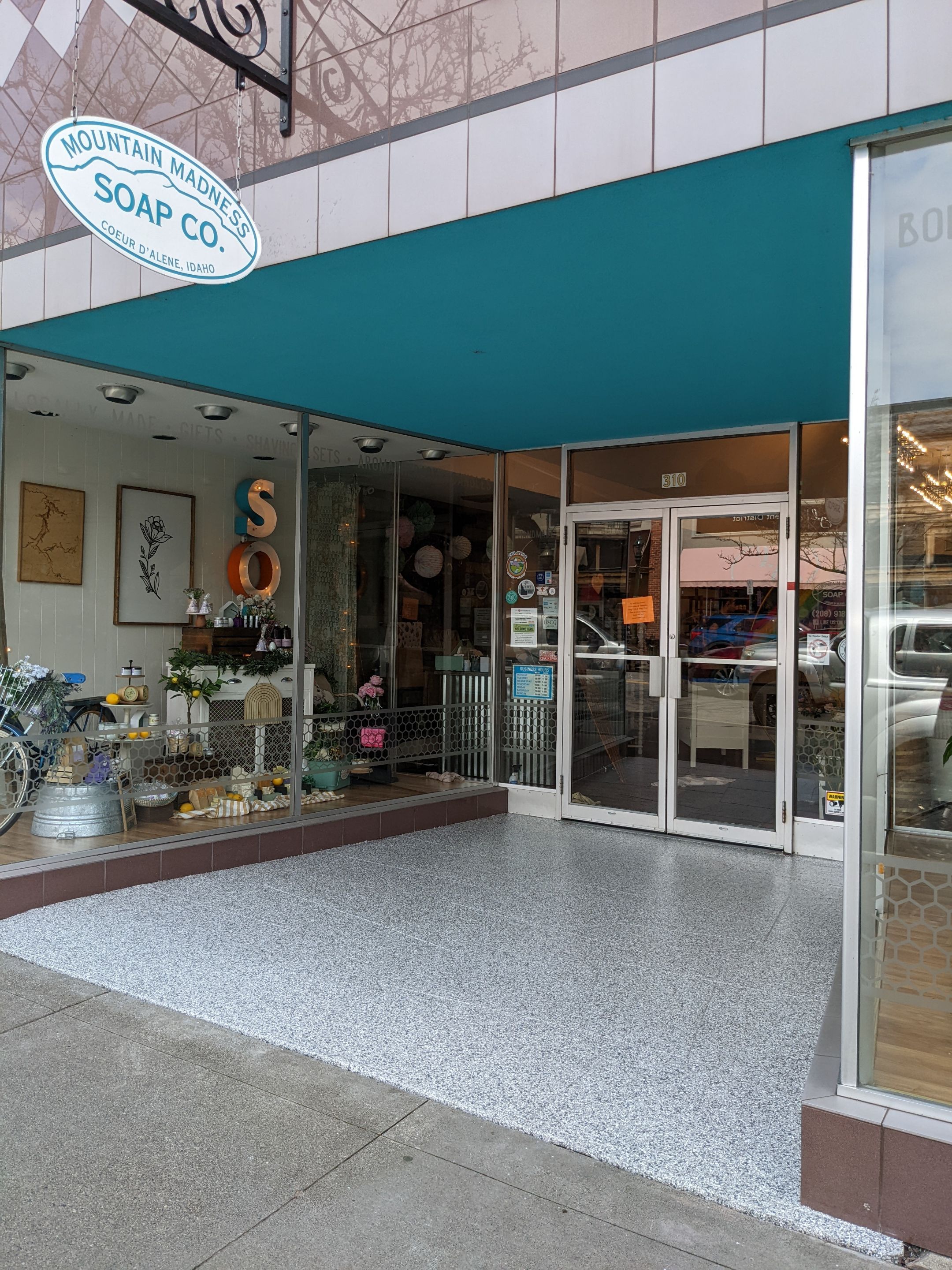 Commercial Floor Transformation using Slate Stone by Croc Coatings, LLC