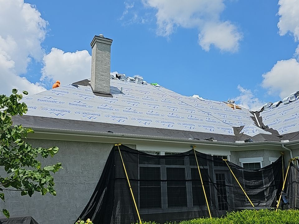 Residential Roofing Installation using Atlas Pinnacle Black Shingles by 614 Exteriors