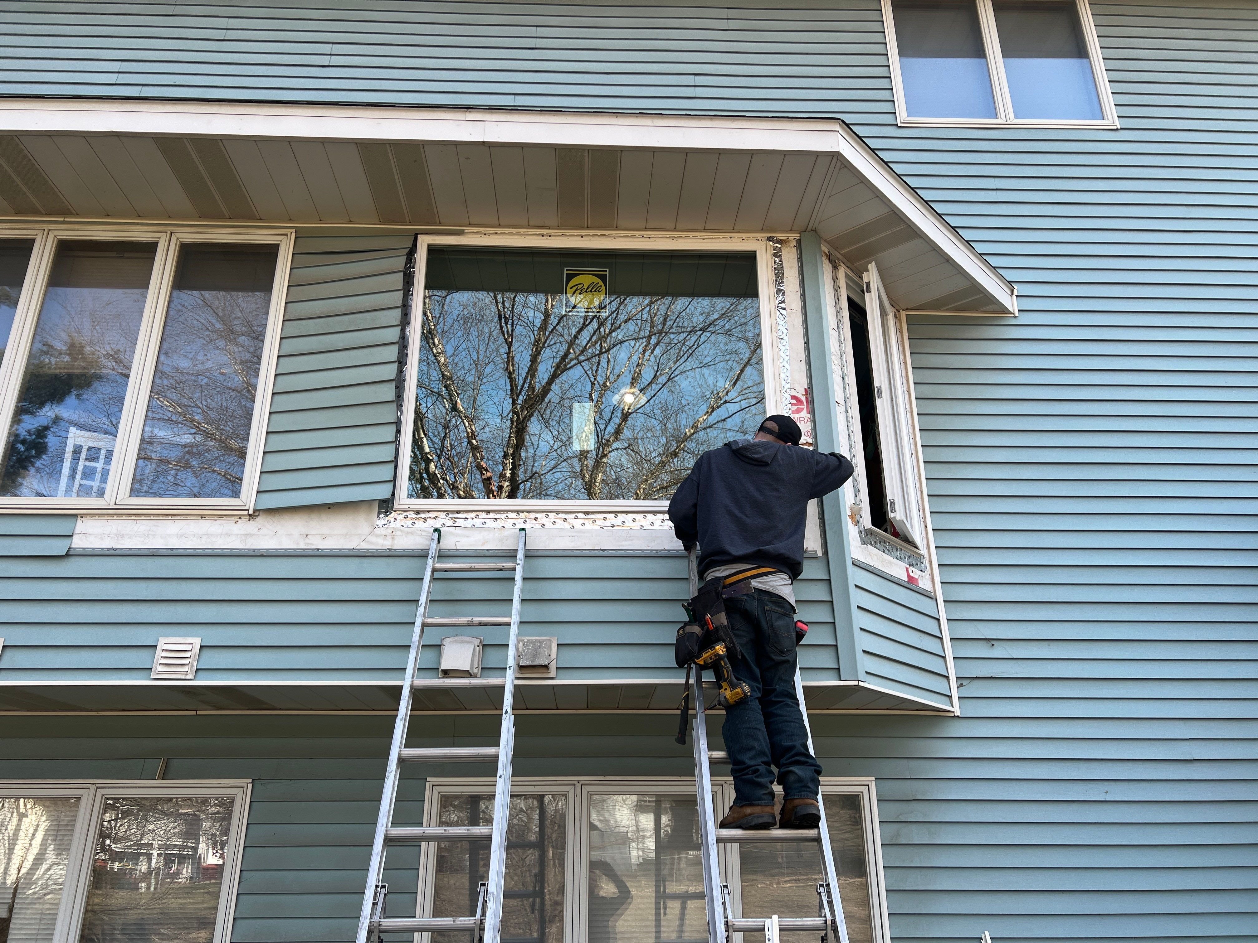 Pella window installation by United Windows and Siding LLC