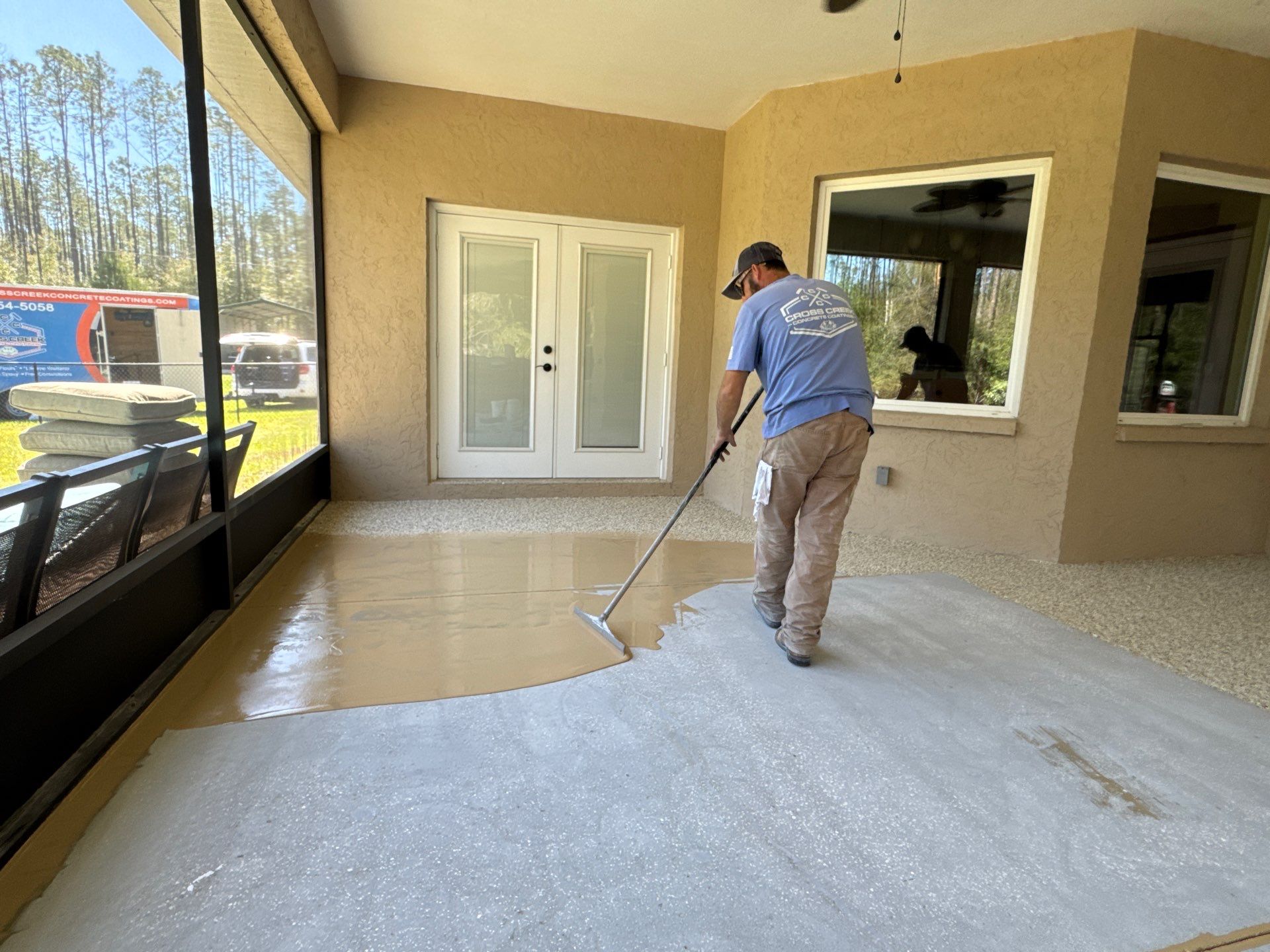 Porches in Driftwood by Cross Creek Concrete Coatings
