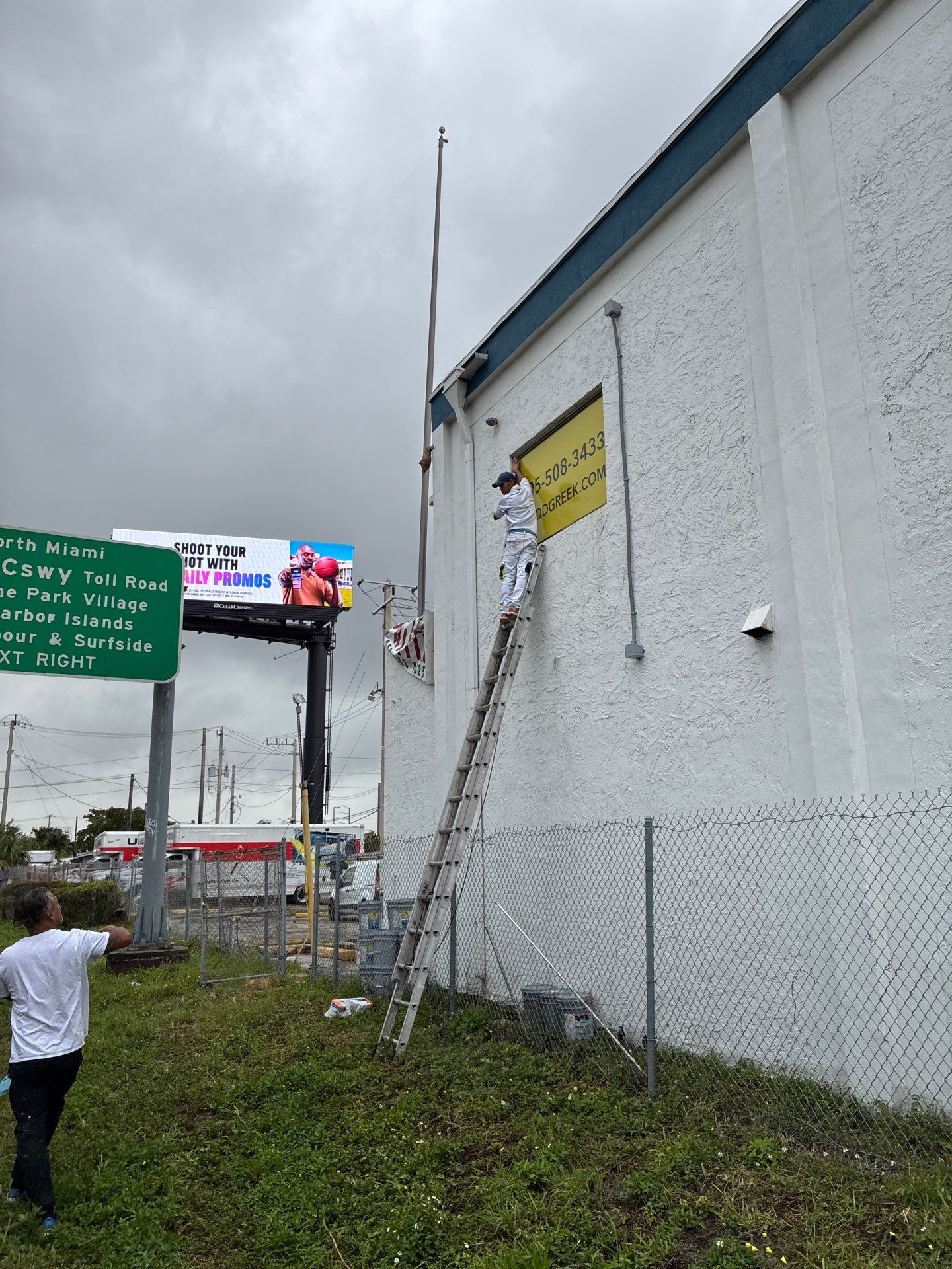 Miami Commercial Exterior Transformation by John “The Greek” Painting