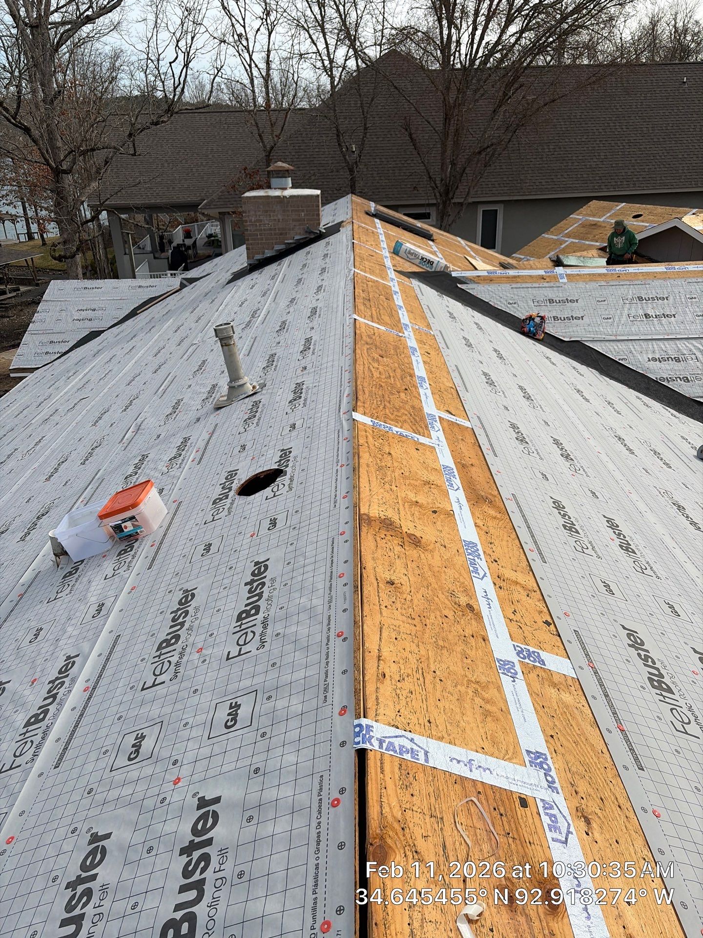 GAF Timberline HDZ Shingle Roof Installation in Hot Springs Village by Temple Roofing and Exteriors