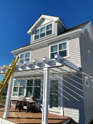 Humarock, Ma Gutter Installation using 5" K-Style Aluminum Gutter