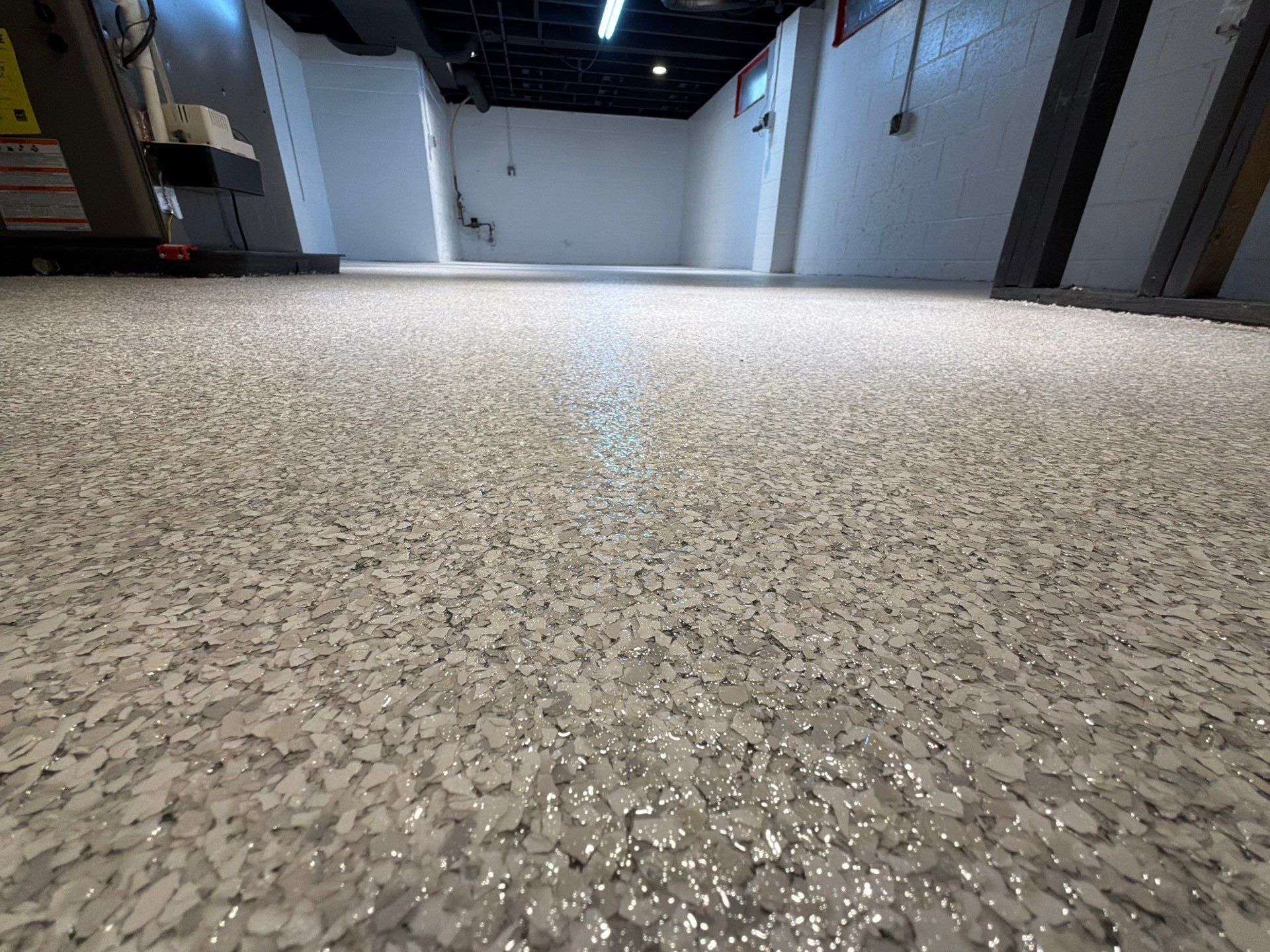 Epoxy Flake floor in Holland Michigan! by Gordon Painting
