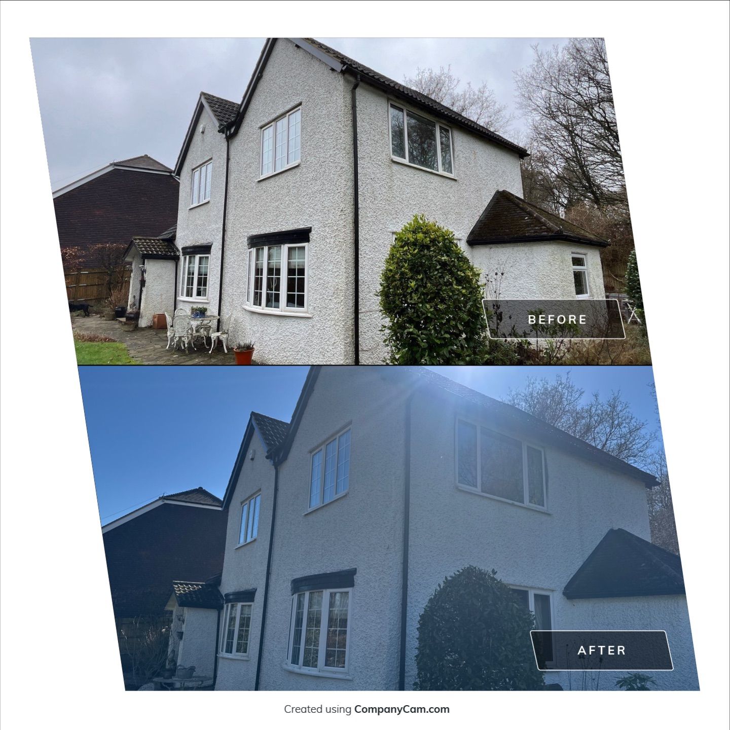 Render Clean using Pureseal Biocide by Ges Exterior Cleaning ltd