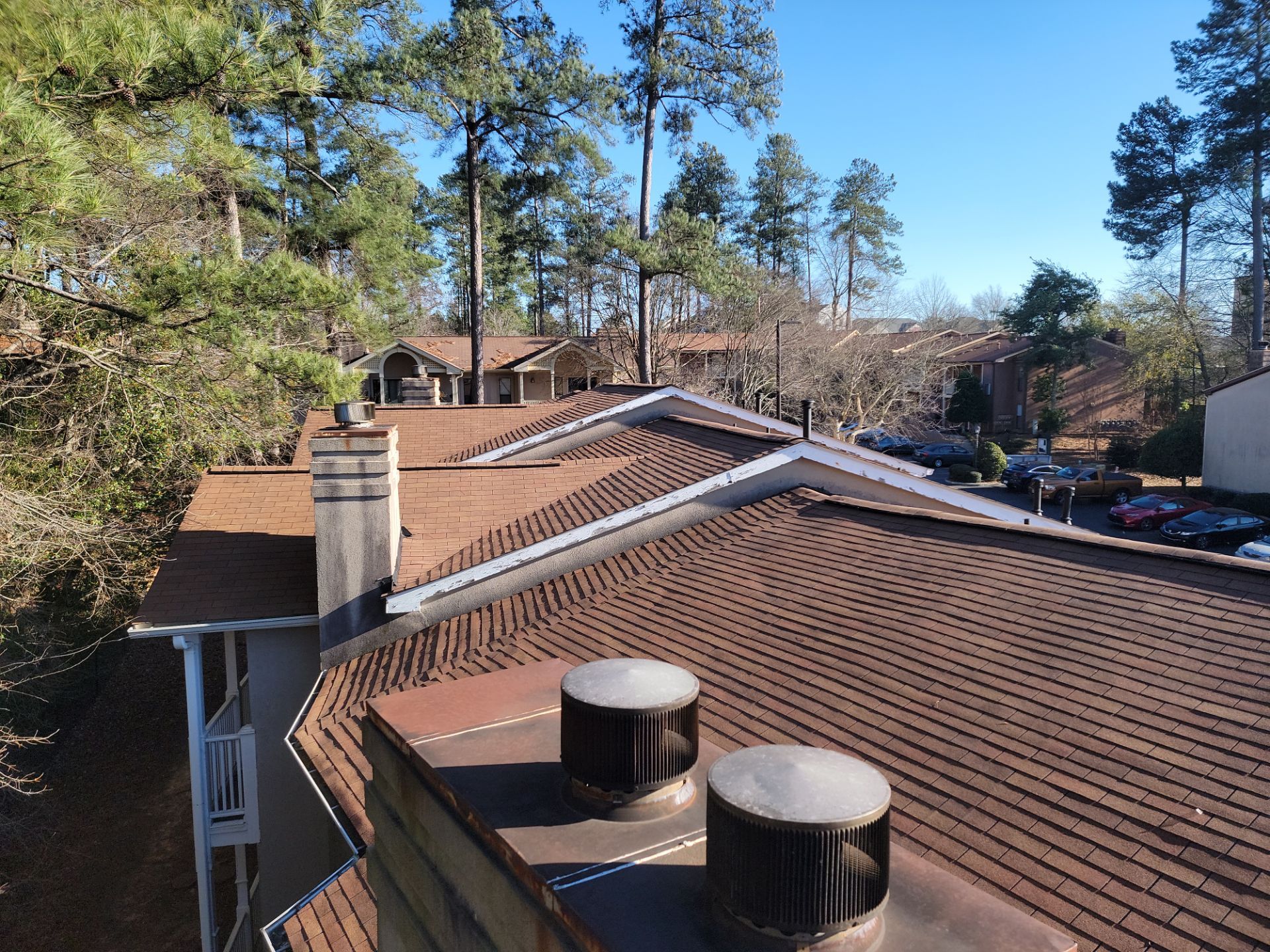 Commercial Roofing Installation using Owens Corning Autumn Brown by Inspector Roofing and Restoration