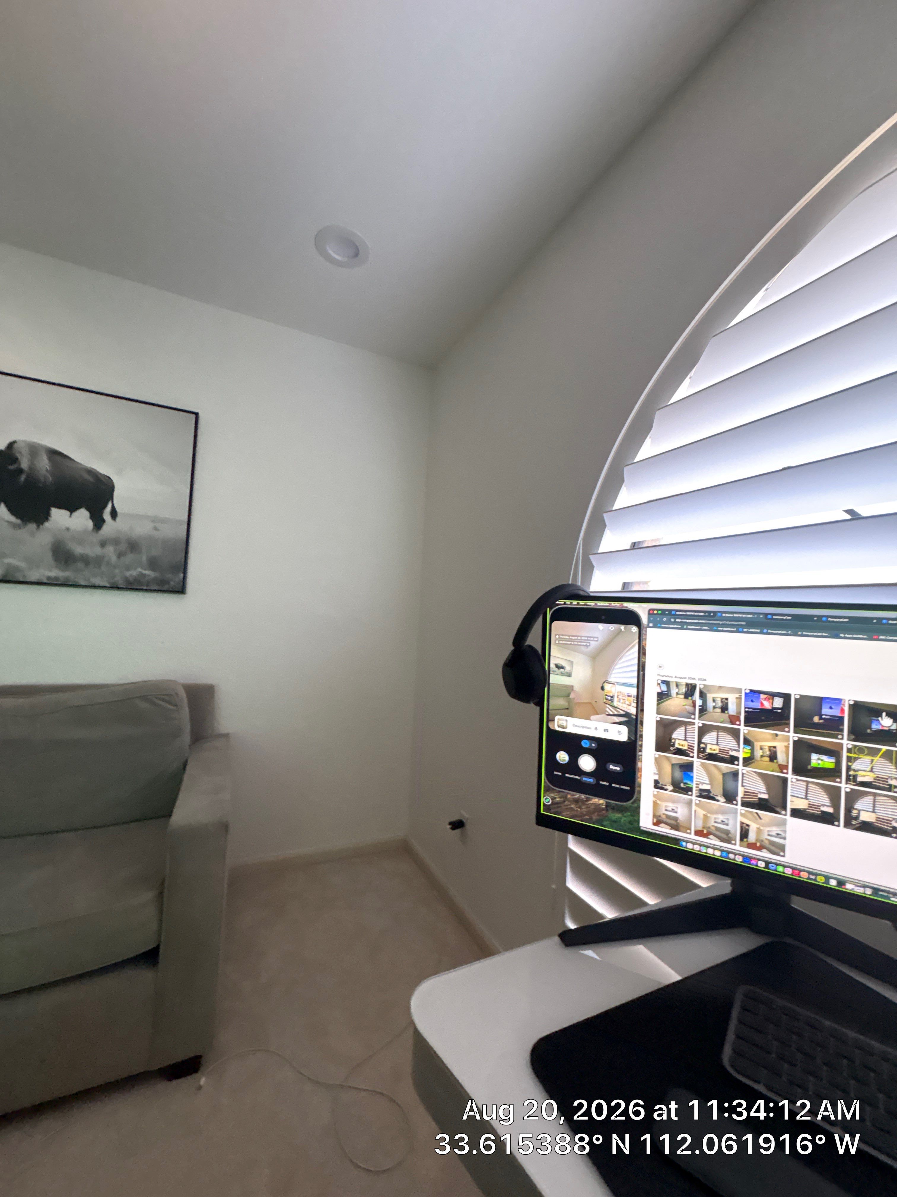 Interior Home Office Refresh with Custom Accent Wall in Phoenix by CompanyCam Sales Demo