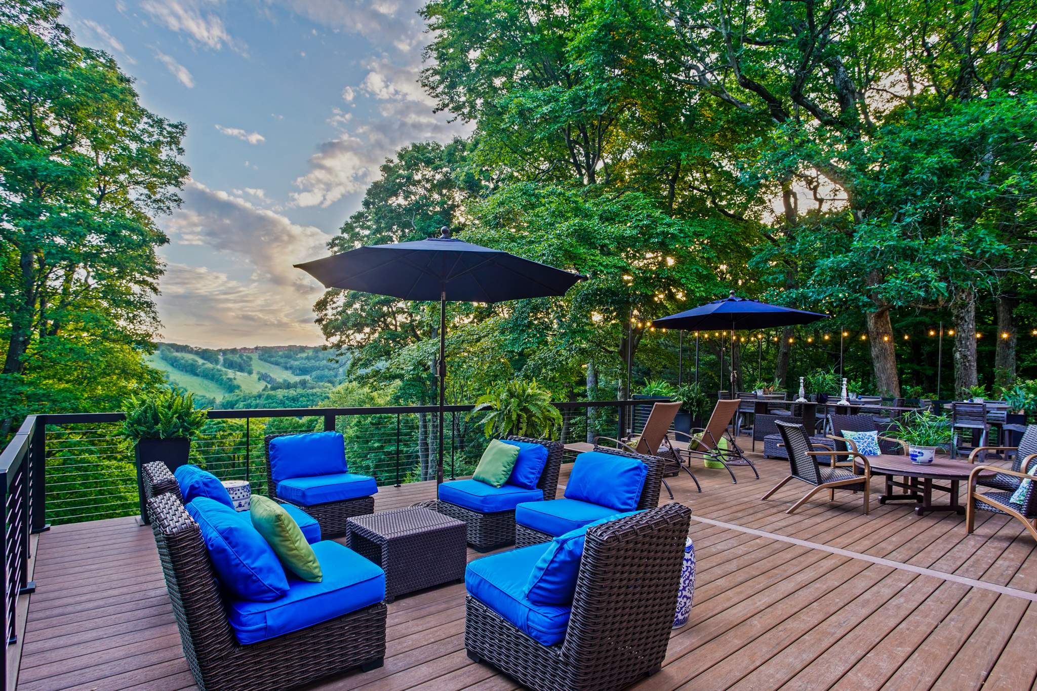 1500 sq/ft Composite Deck Build with Outdoor Kitchen in Champion by Cousins Roofing Siding & Decks