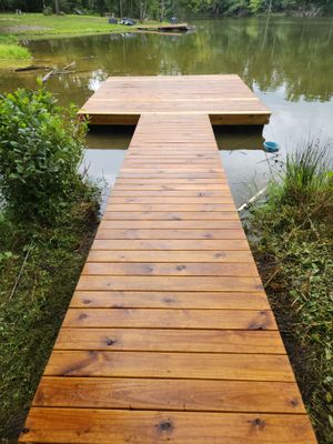 Dock using Wood Sealant