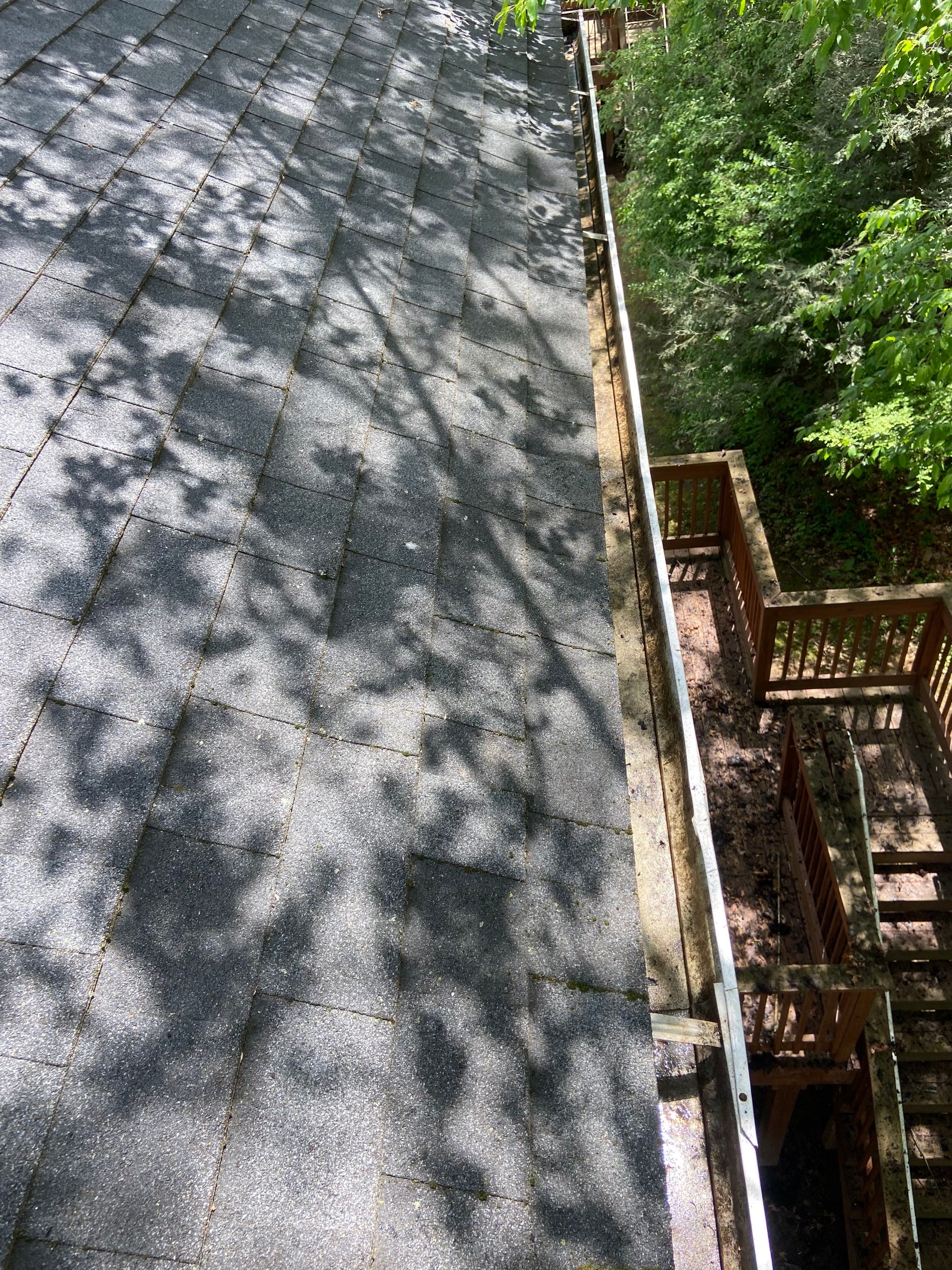 Commercial gutter cleaning State College, PA after photo with clean gutters