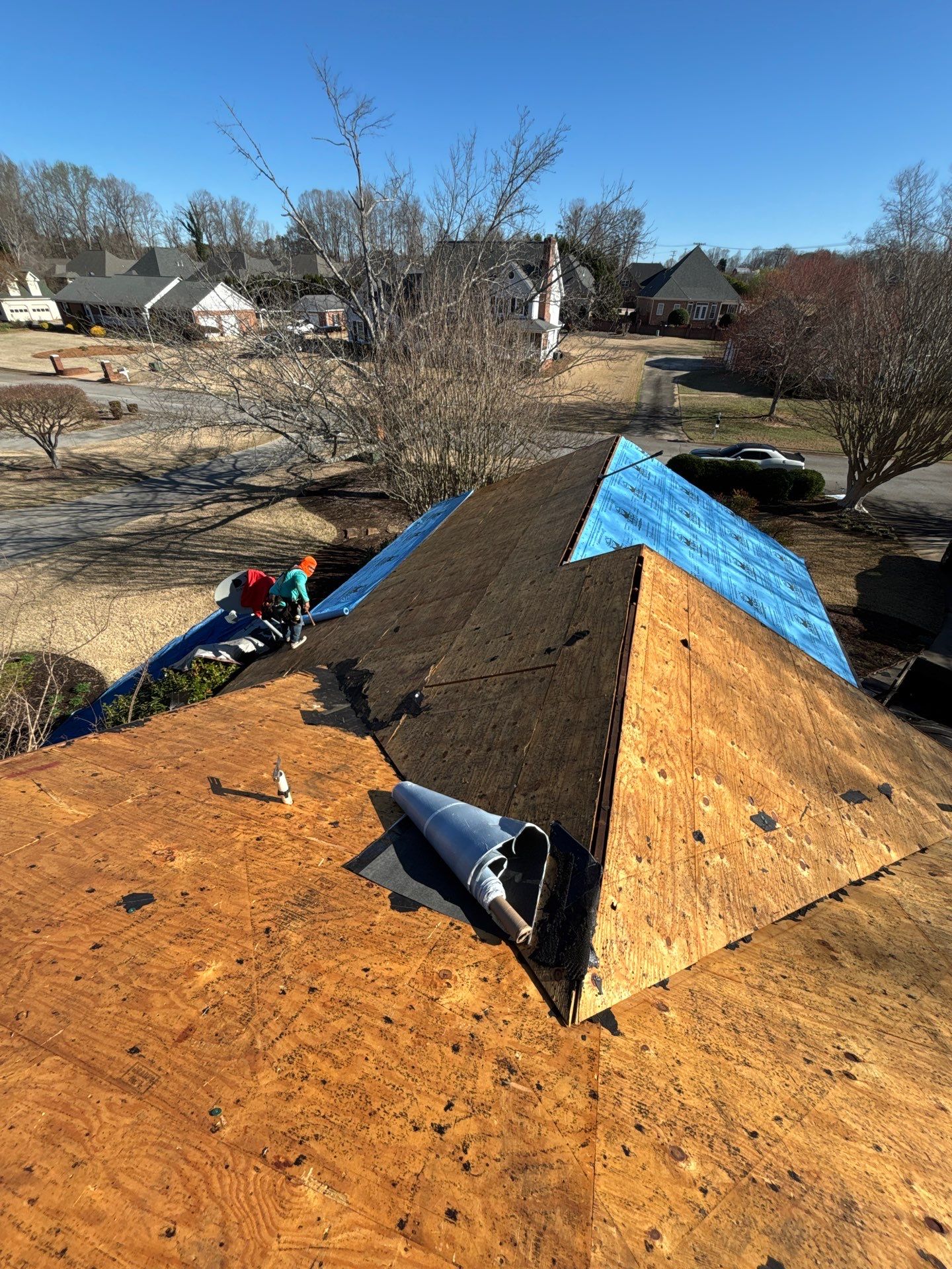 Easley Residential Roof Replacement Using CertainTeed Landmark Shingles by Roofers LLC